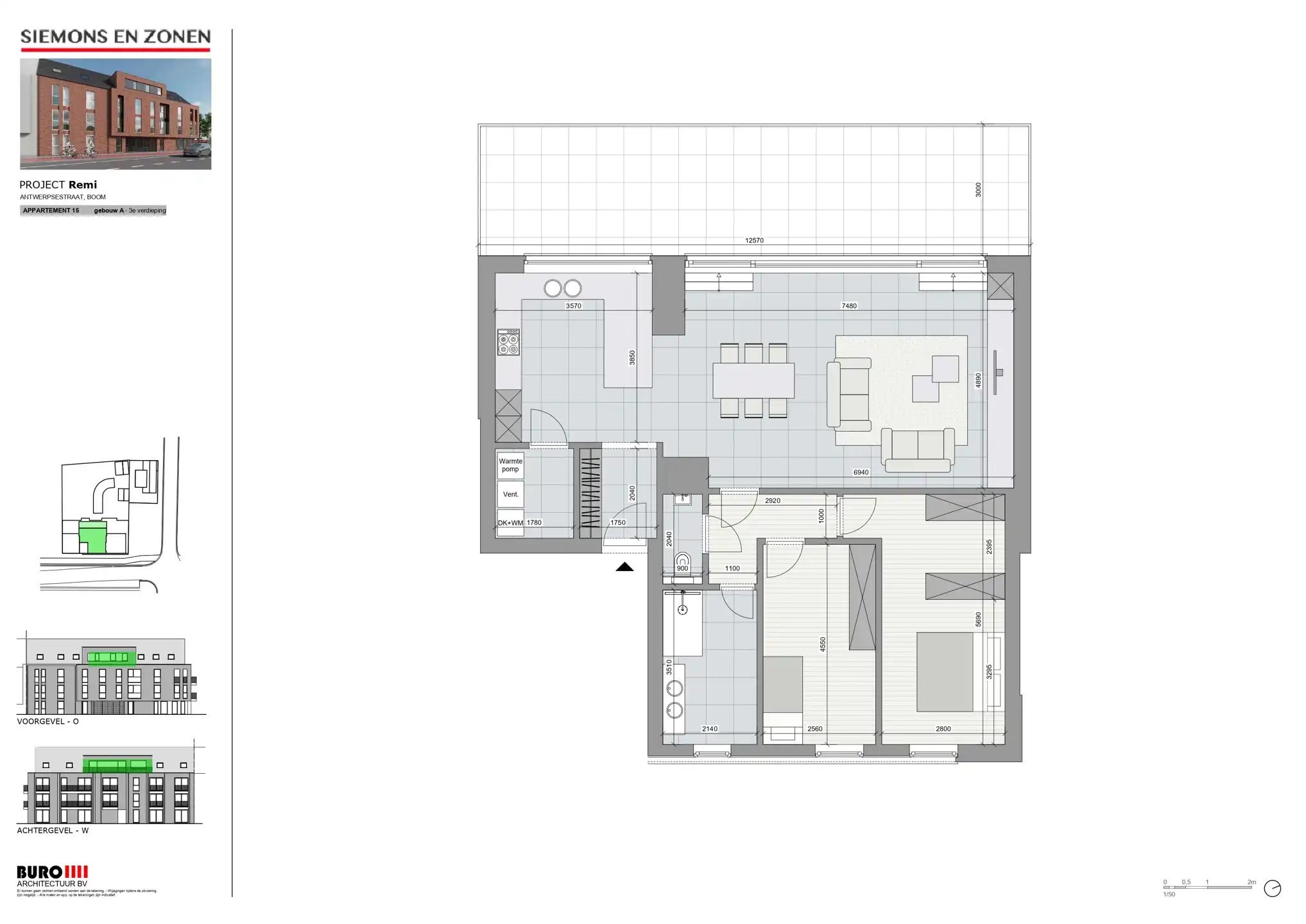Uniek penthouse met terras van 40m² (ruwbouw bijna afgerond) foto 7
