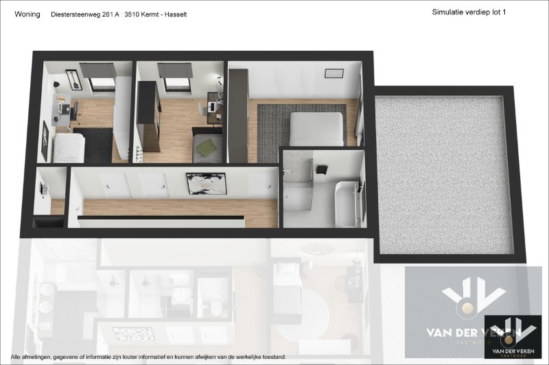 Ruime en volledig afgewerkte half open BEN-woning met 3 slaapkamers te bewonderen in het gezellige Kermt foto 22