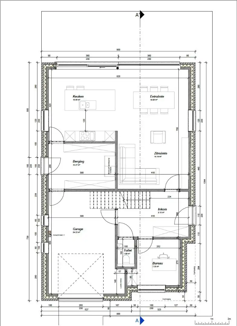 Ruime nieuwbouwwoning te Boutersem met zicht op het achterliggend groen foto 5