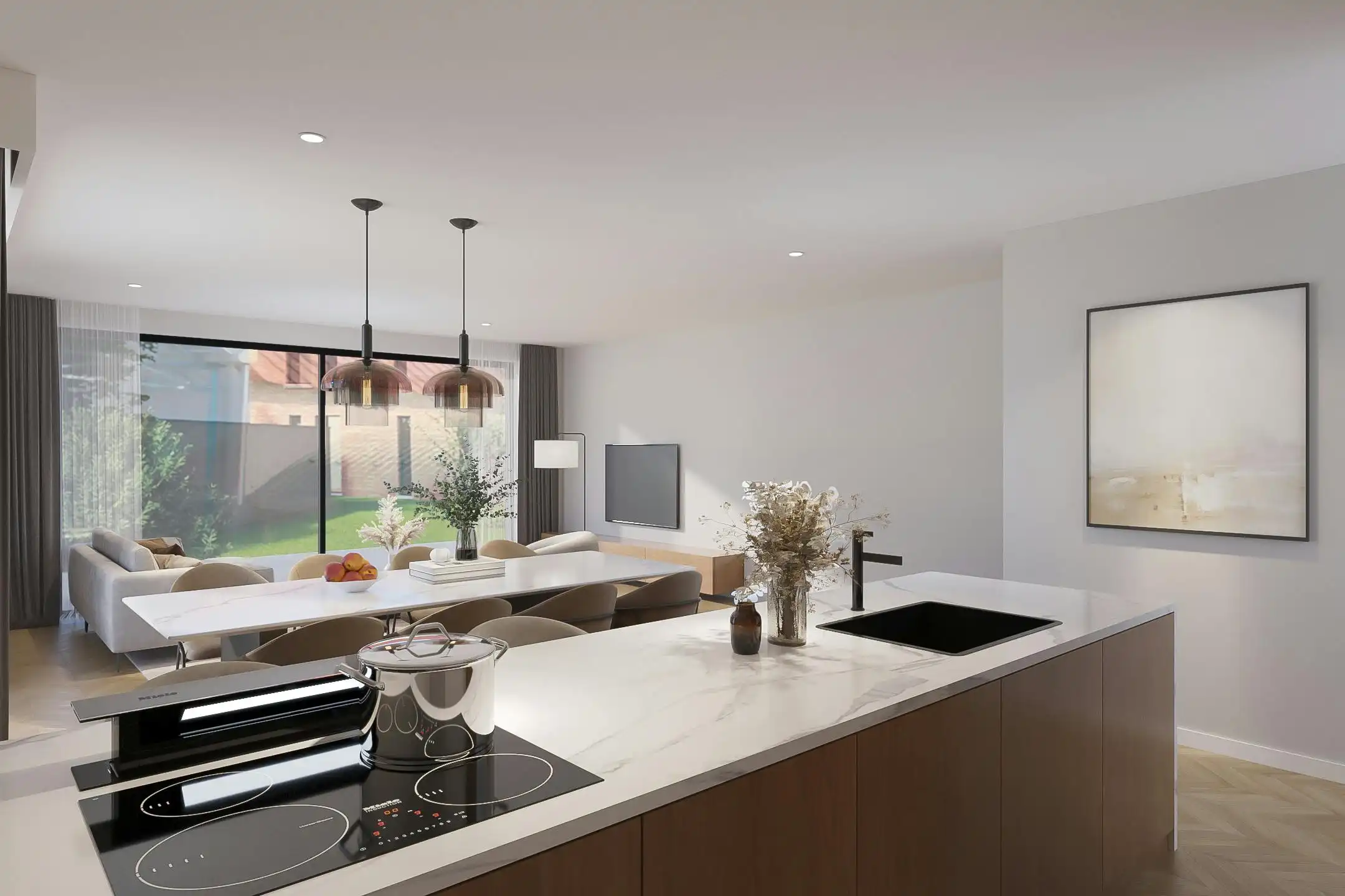 Nieuwbouwproject in Genk met 3 woningen en 5 appartementen foto 2