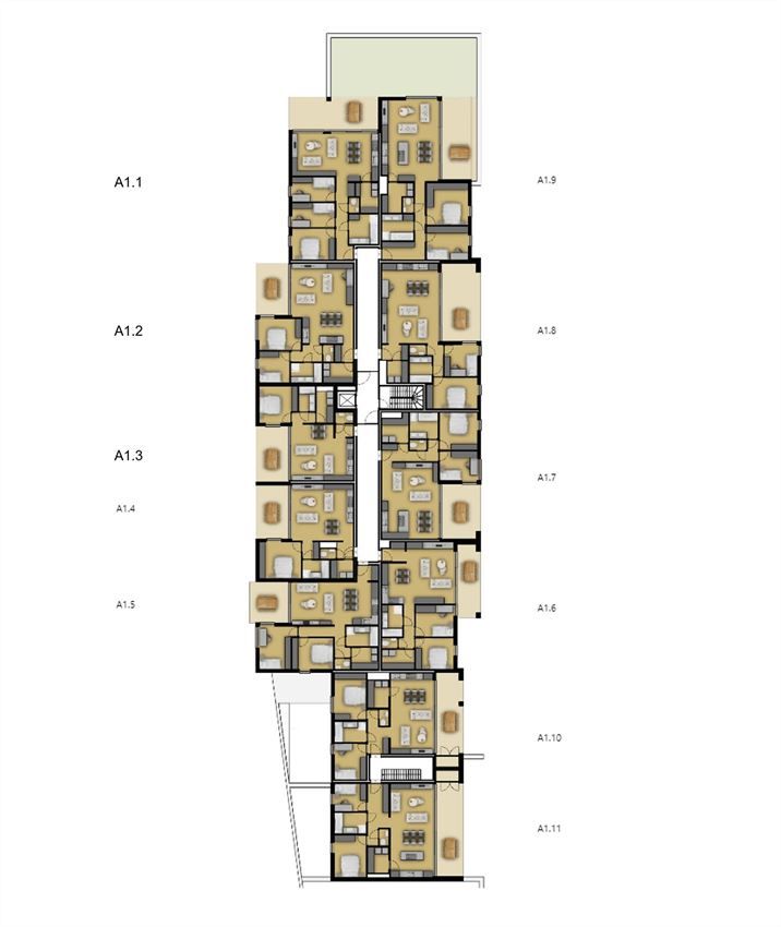 Zicht op het centrum , 3 slpk., overdekt zuidterras 27m² foto 6