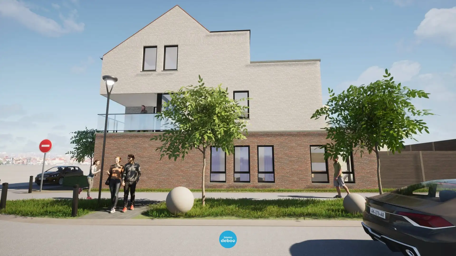 Bouwgrond met bouwvergunning voor halfopen kangoeroewoning vlakbij zee foto 8