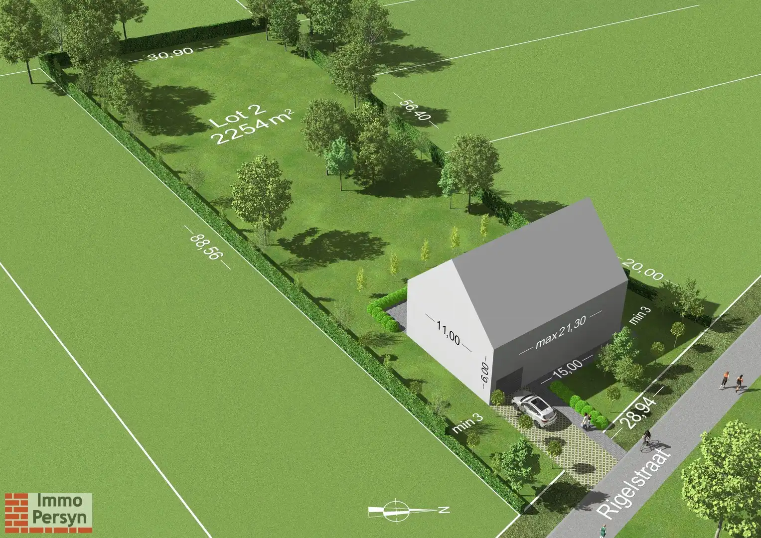 Indrukwekkend perceel bouwgrond voor open bebouwing in het groene Kortenaken foto 2