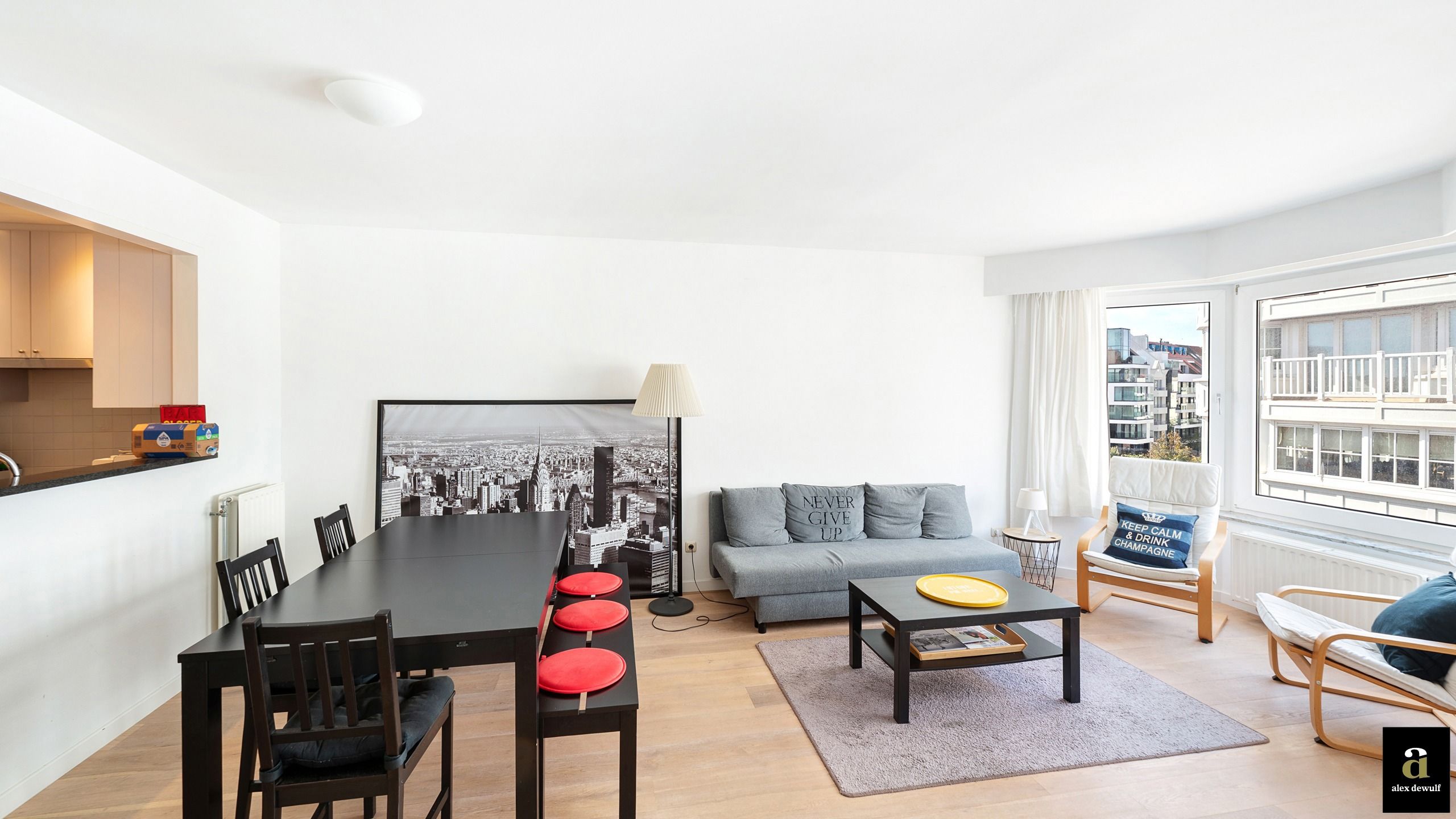 Instapklaar appartement met zijdelings zeezicht aan het Driehoeksplein [Zoute] foto 12