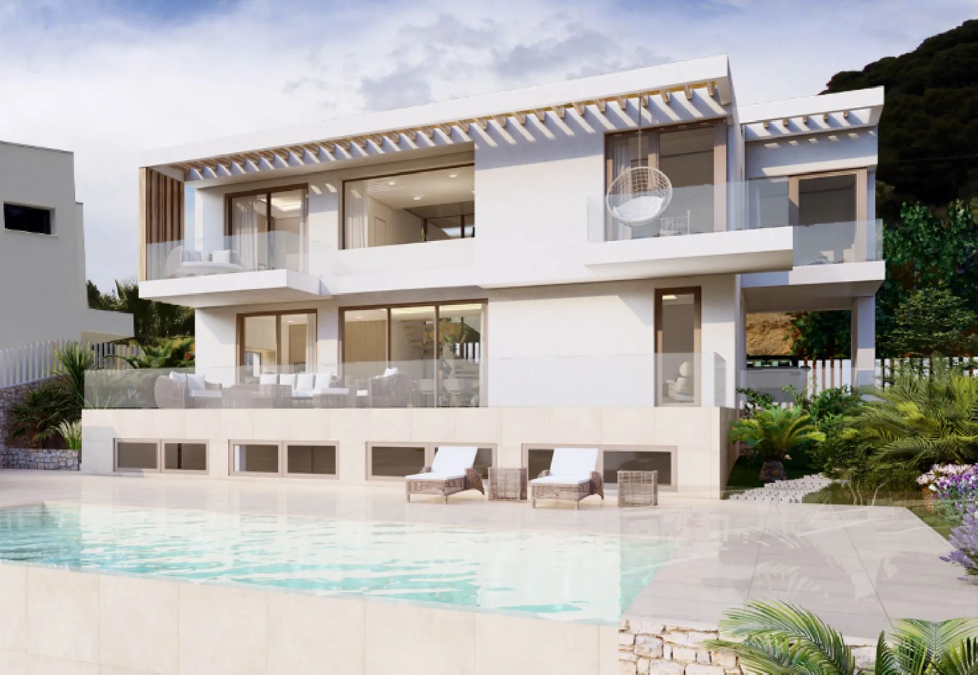 Geniet van onvergelijkbare luxe en panoramisch zeezicht in deze exclusieve villa aan de Costa del Sol foto {{pictureIndex}}