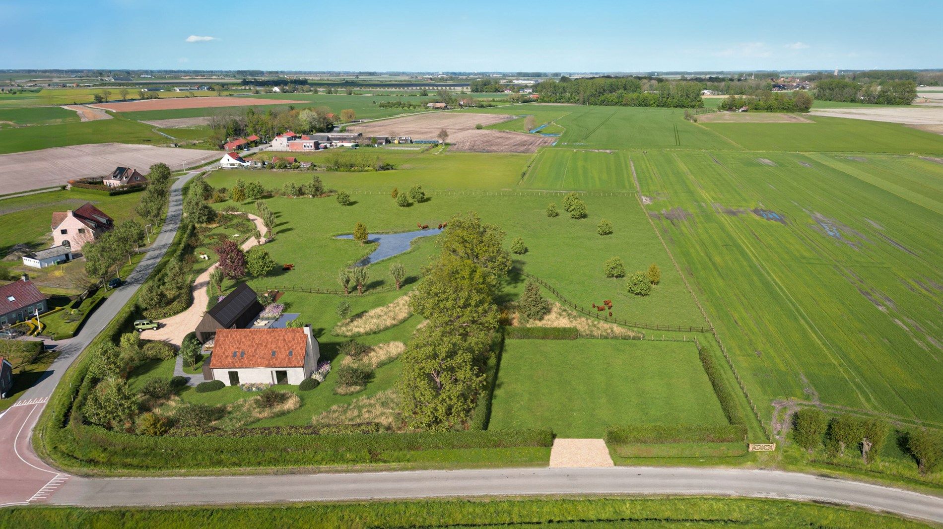 Bouwgrond met een oninneembaar uitzicht van meer dan 2.2 ha over de velden en natuur! foto 1