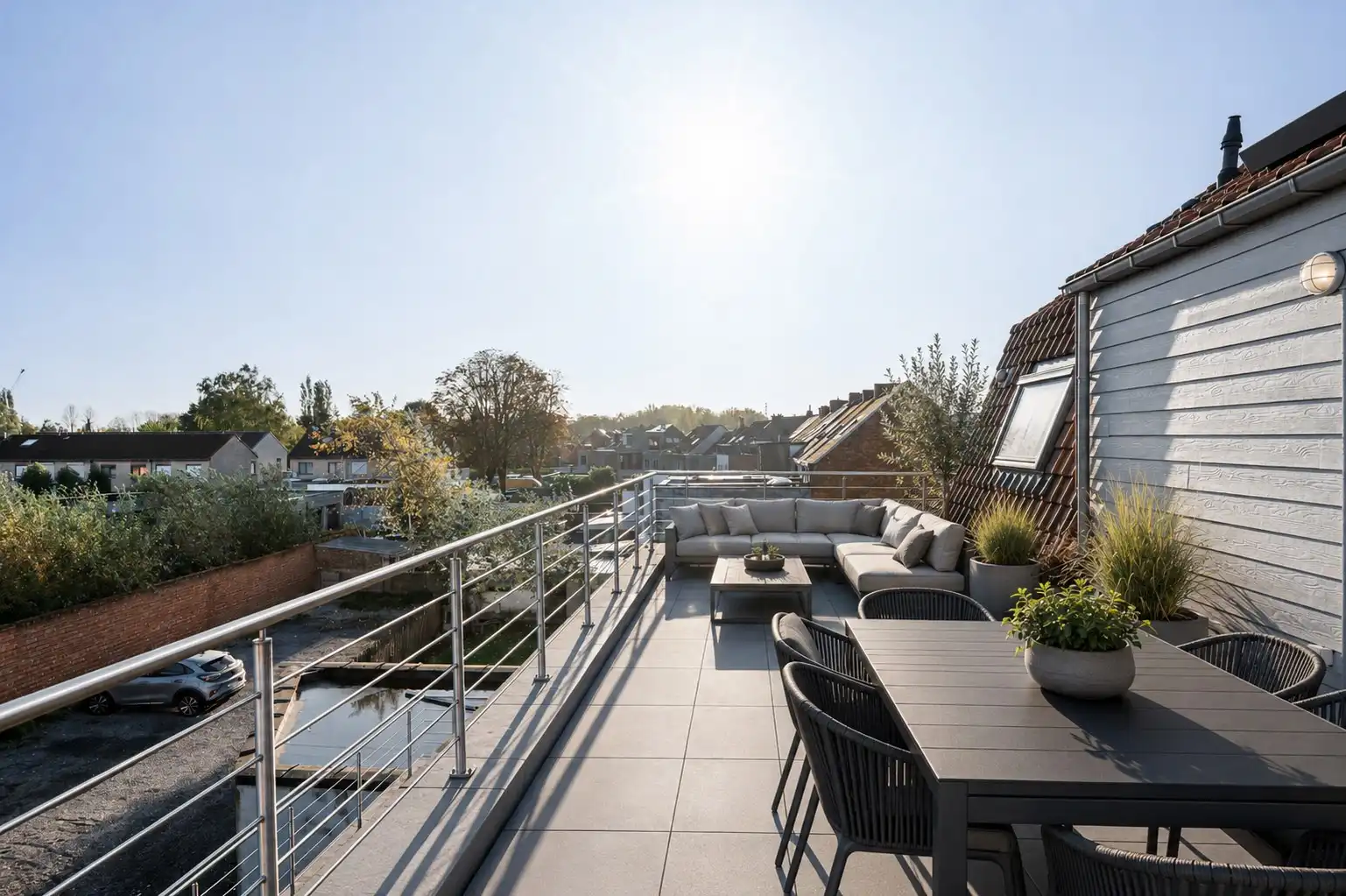 Modern duplex appartement met groot terras te Willebroek! foto {{pictureIndex}}