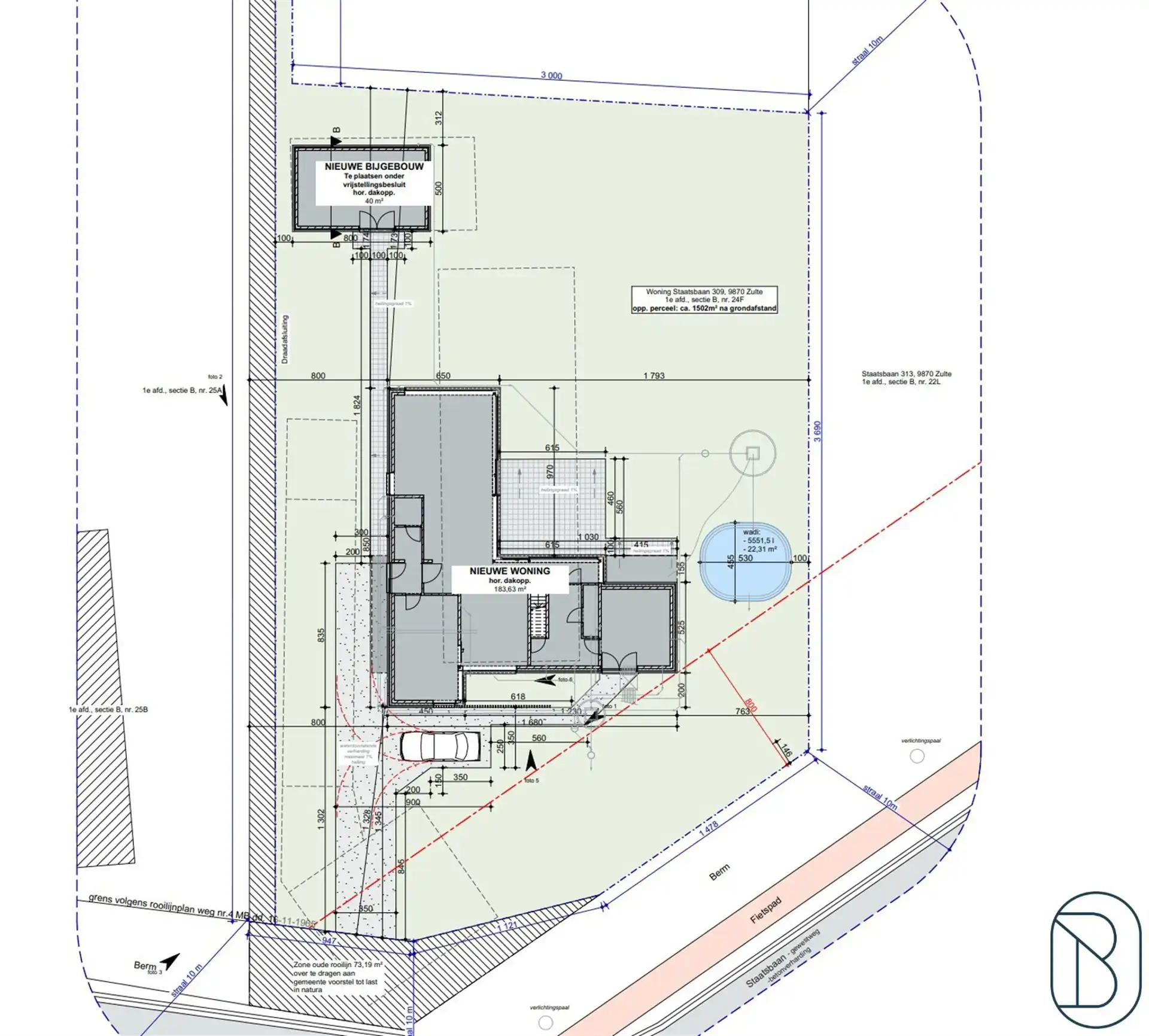 Af te breken woning met vergunning voor villa op 1.754 m2! foto 6