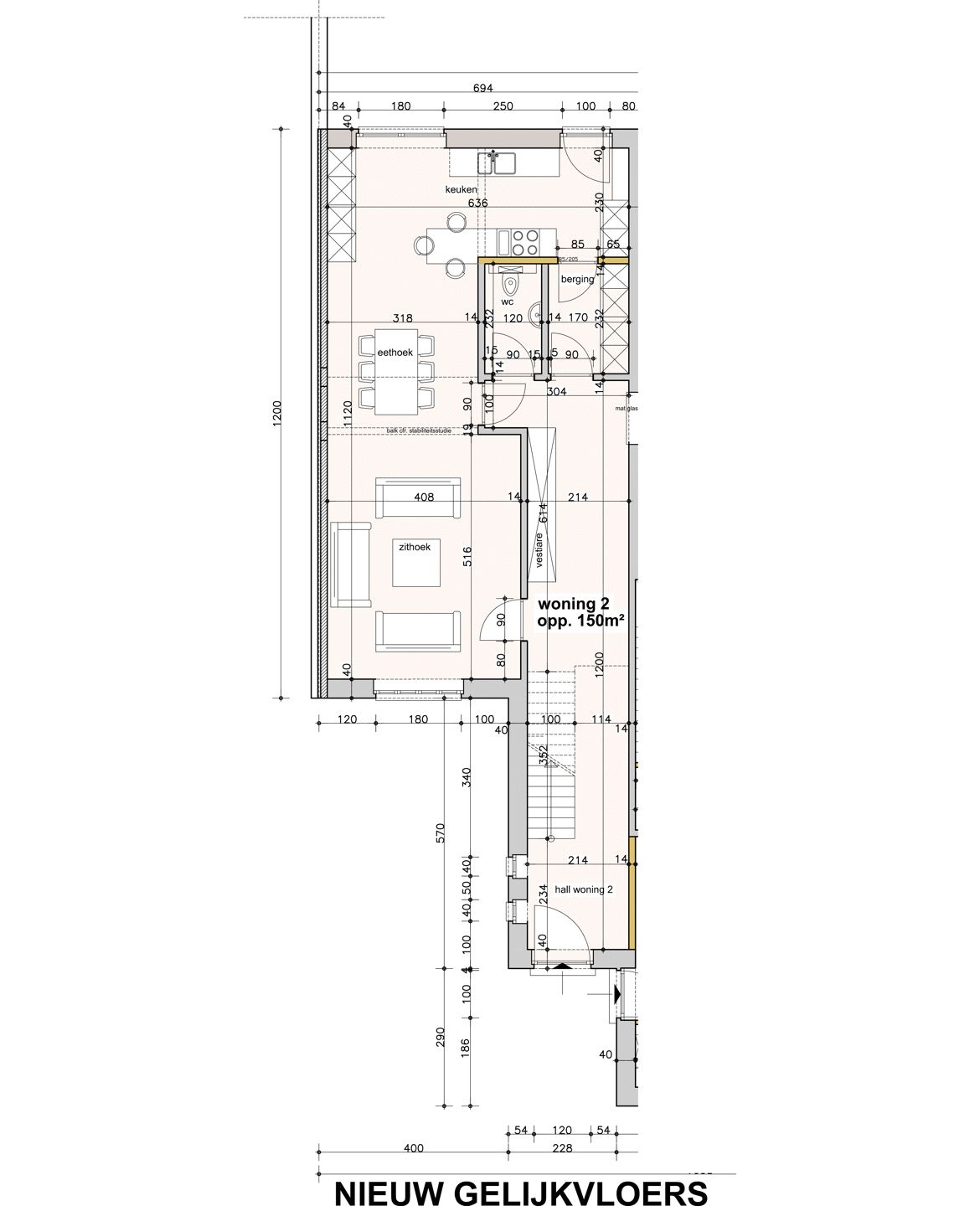 Ruim nieuwbouw casco woning met 3slk en tuin in Houthalen! foto 2