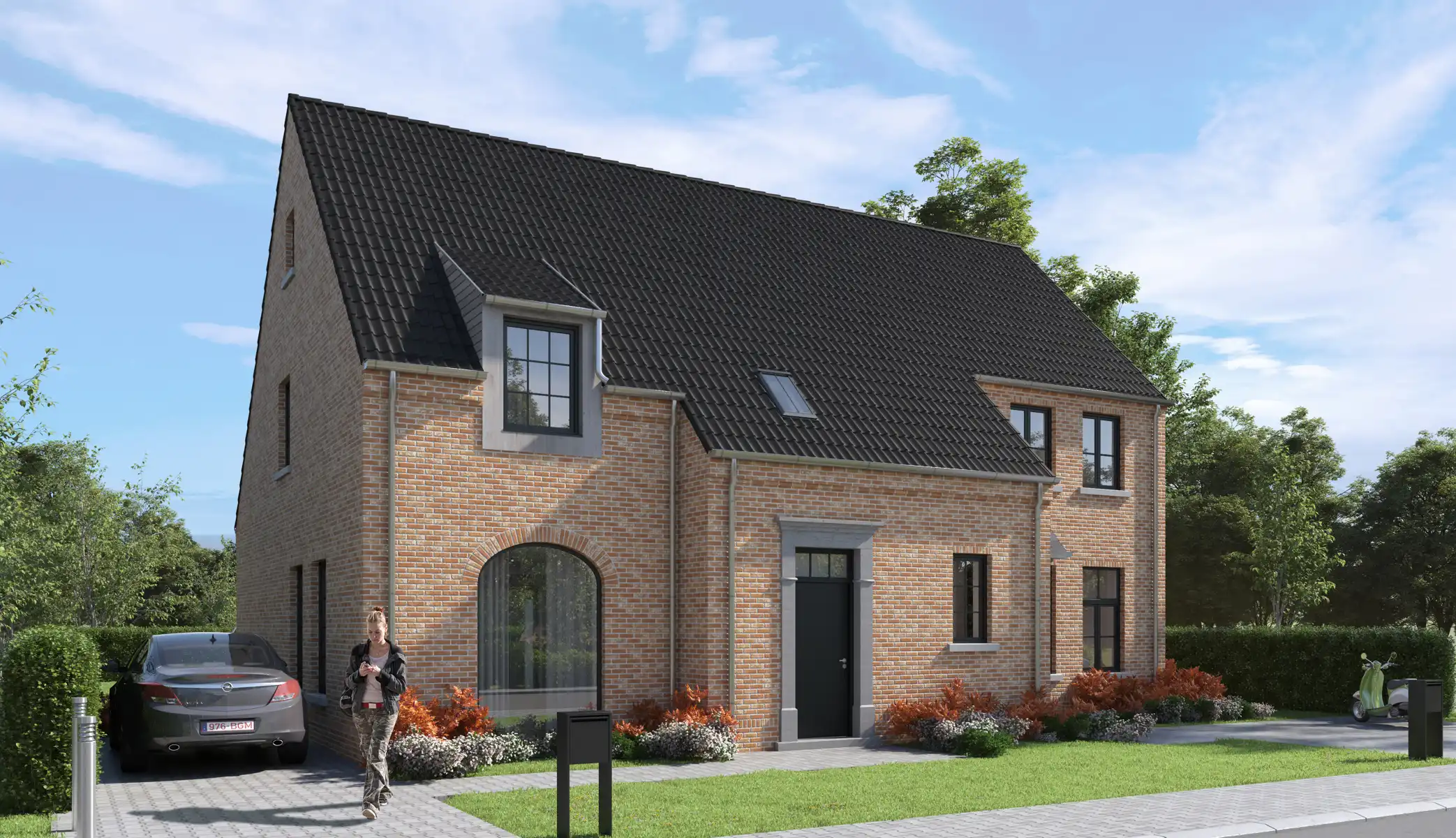 Landelijke nieuwbouw in het groene Buggenhout foto {{pictureIndex}}