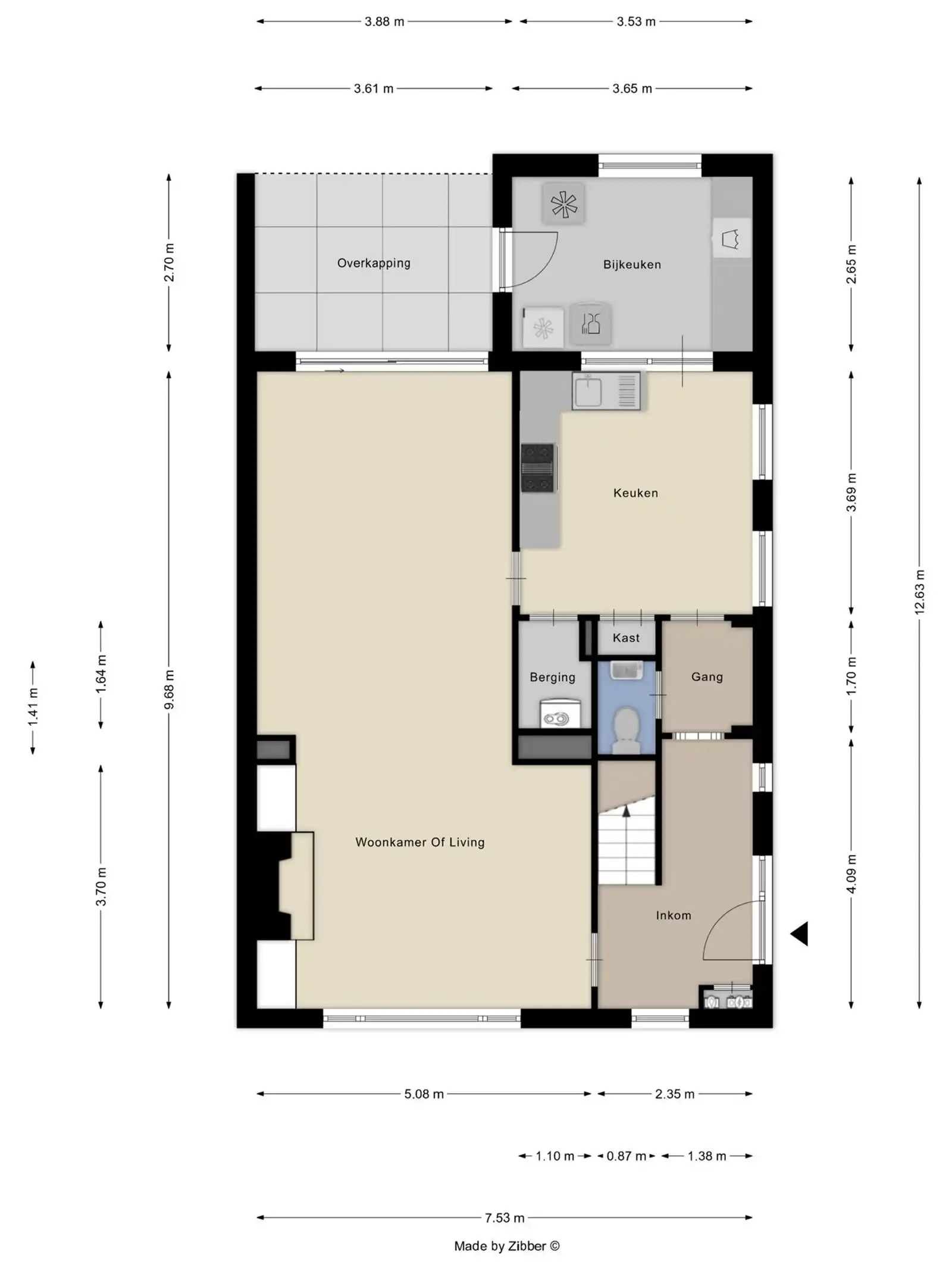 Woning te koop met 3 slaapkamers en ruime zolder foto 2