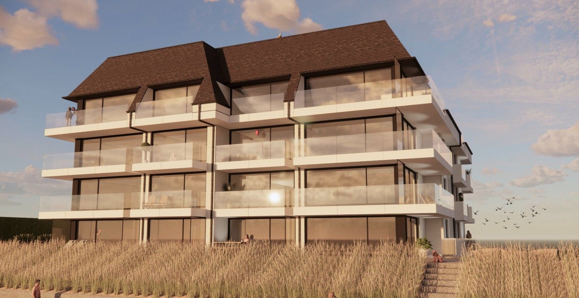 Magnifiek appartement op de wandeldijk in het Zoute, met adembenemend frontaal zeezicht. foto 7