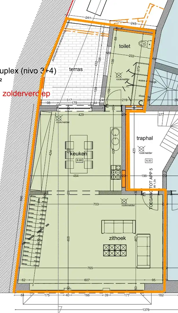 Duplex 119m² centrum Zottegem foto 13