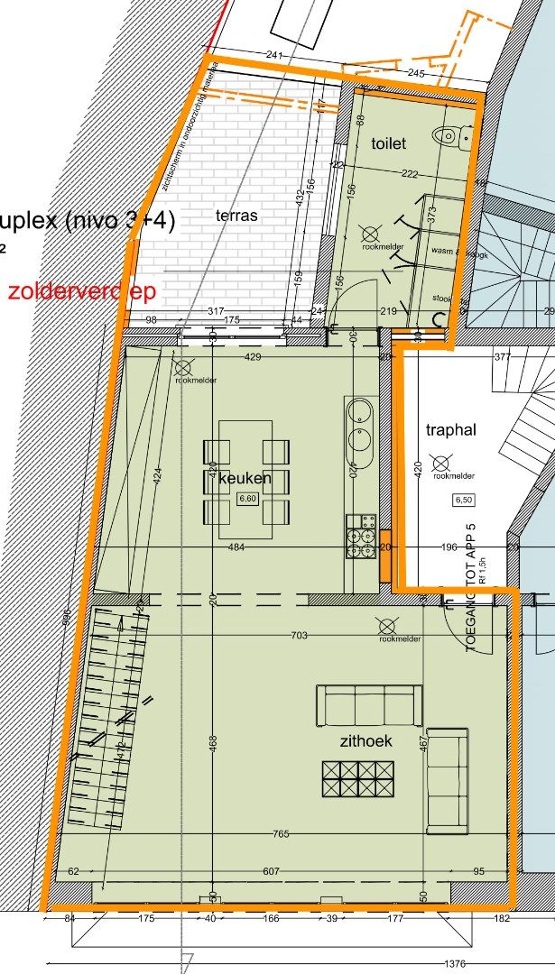 Duplex 119m² centrum Zottegem foto 13