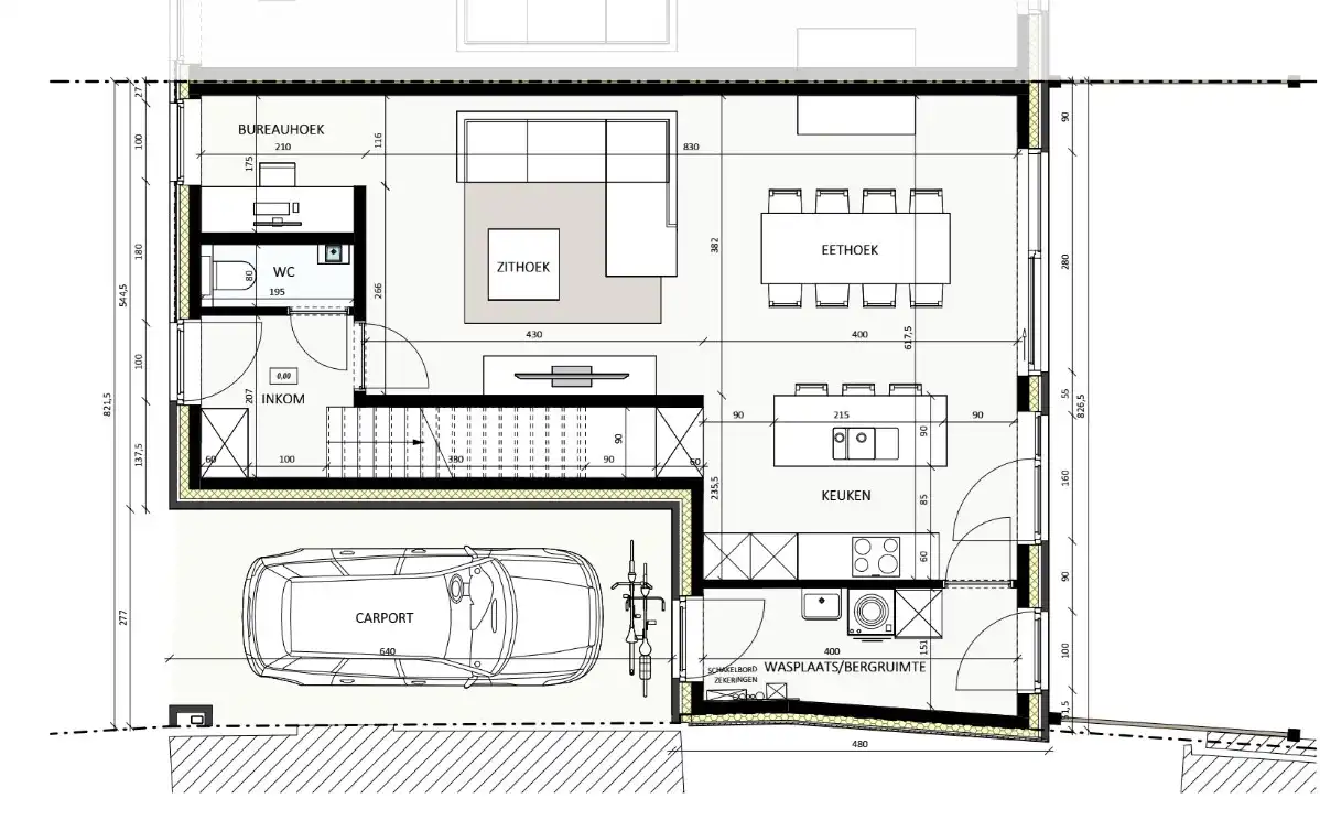 Moderne energiezuinige halfopen woning met 3 slaapkamers, tuin en carport foto 17