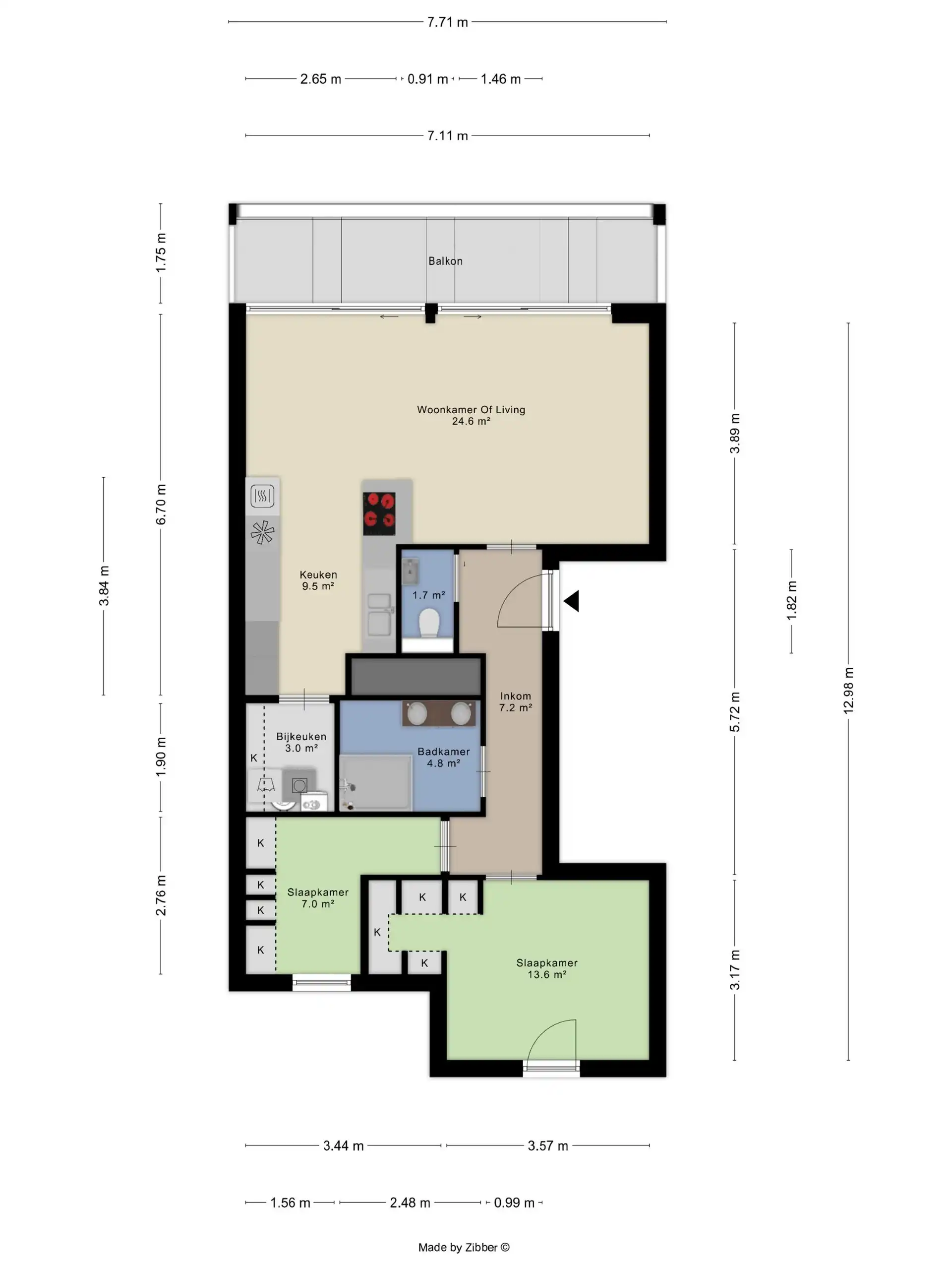 Jong en stijlvol appartement met westgericht terras, veel maatwerk en EPC-label A foto 21