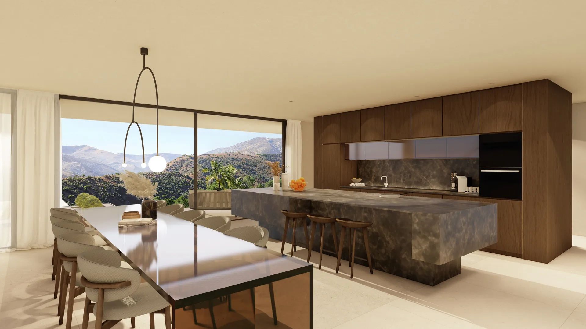 Tijdloze elegantie op een droomlocatie – exclusieve designvilla met panoramisch uitzicht in Montemayor foto 4