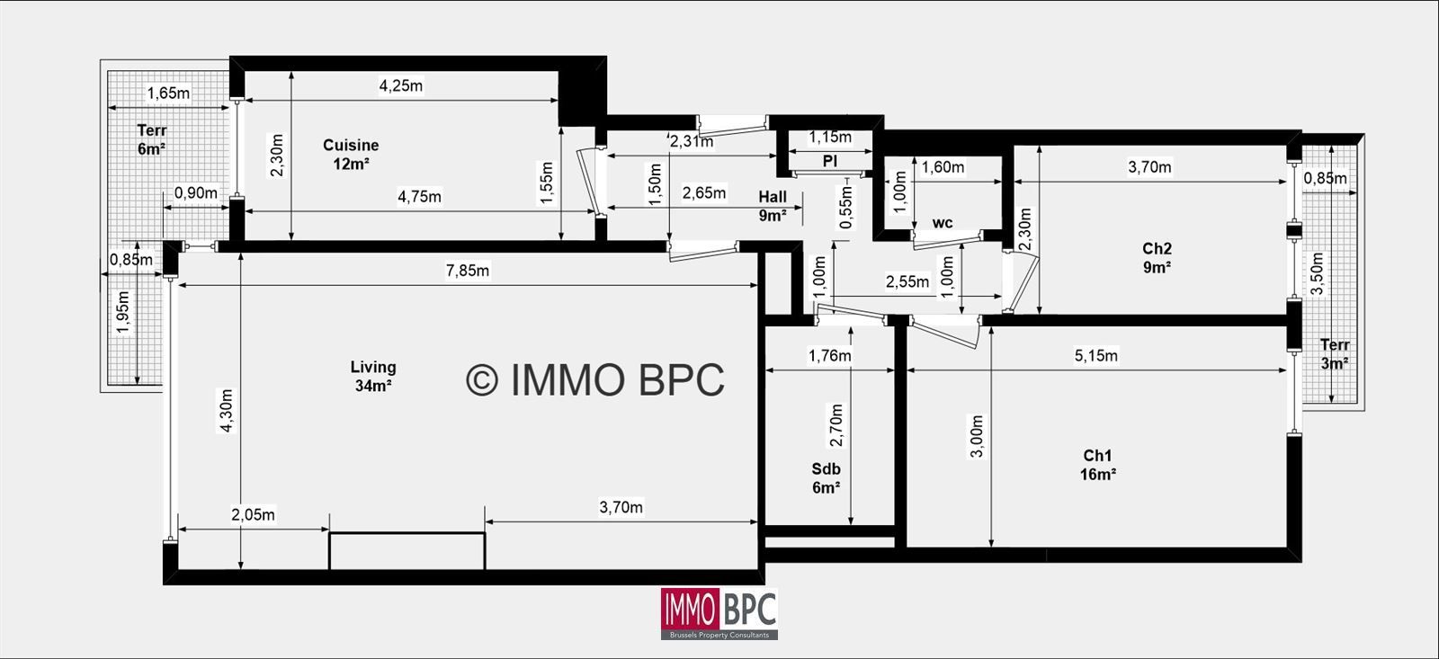  appartement van 90 m² combineert comfort, functionaliteit en een uitstekende ligging mogelijk tot aankoop van garagebox foto 22