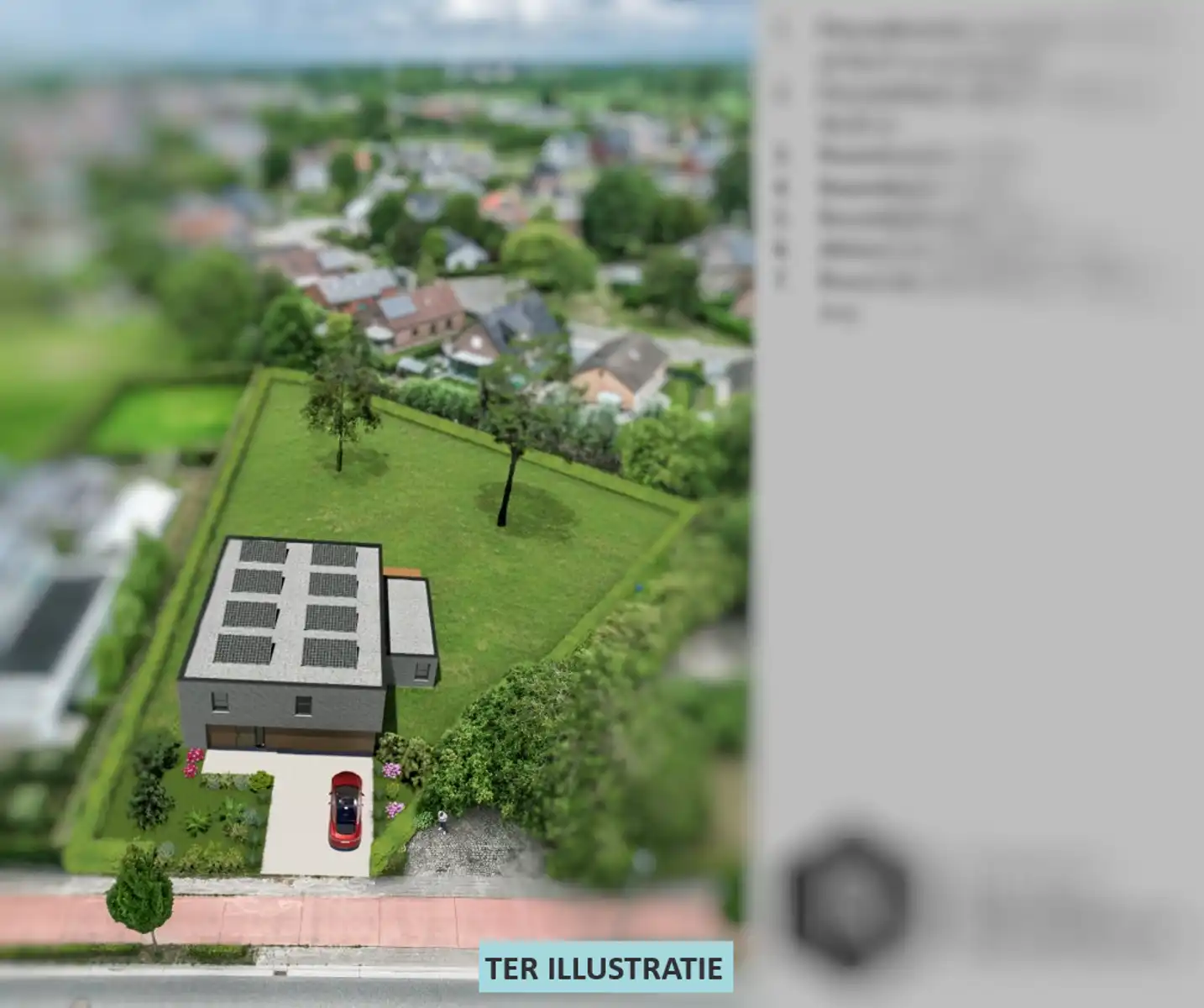 Prachtige bouwgrond (OB) van 22a77ca in het landelijke Steenhuffel foto {{pictureIndex}}