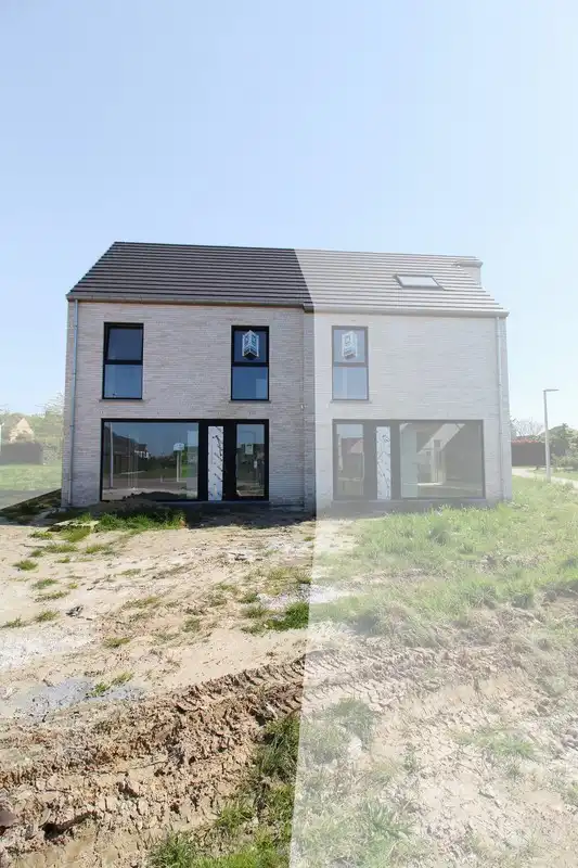 Hectaar bouwt hedendaagse halfopen bebouwingen te Meulebeke foto {{pictureIndex}}