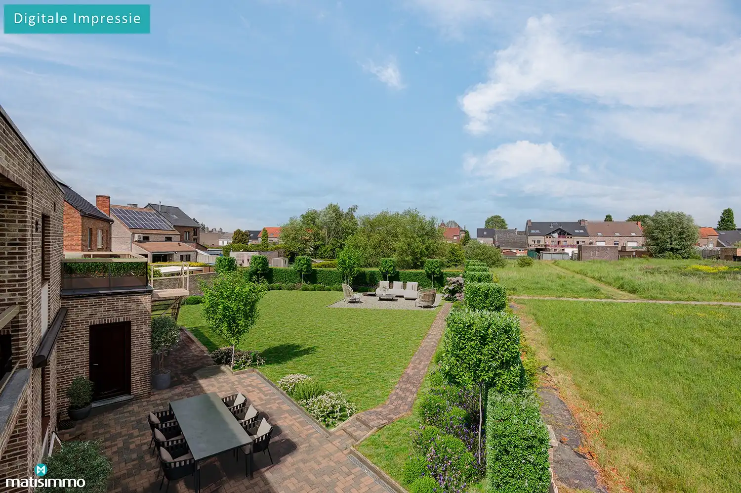 MEERSGEZINSWONING (2 APP.) MET 2 GARAGES, KELDER, ZOLDER EN RUIME TUIN IN MUNSTERBILZEN foto 53