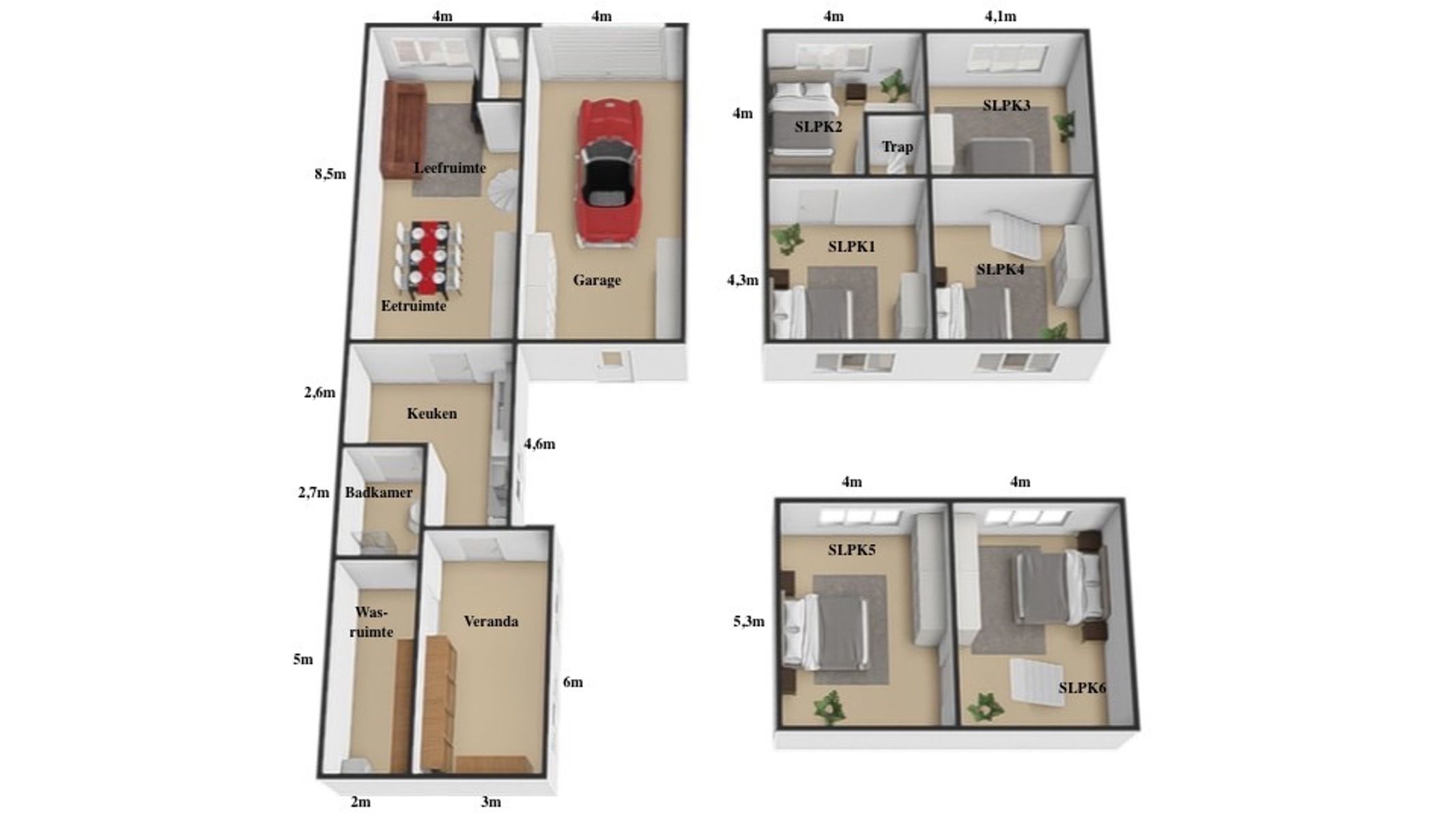 Zéér ruime gezinswoning met 6 SLPK én garage! foto 30