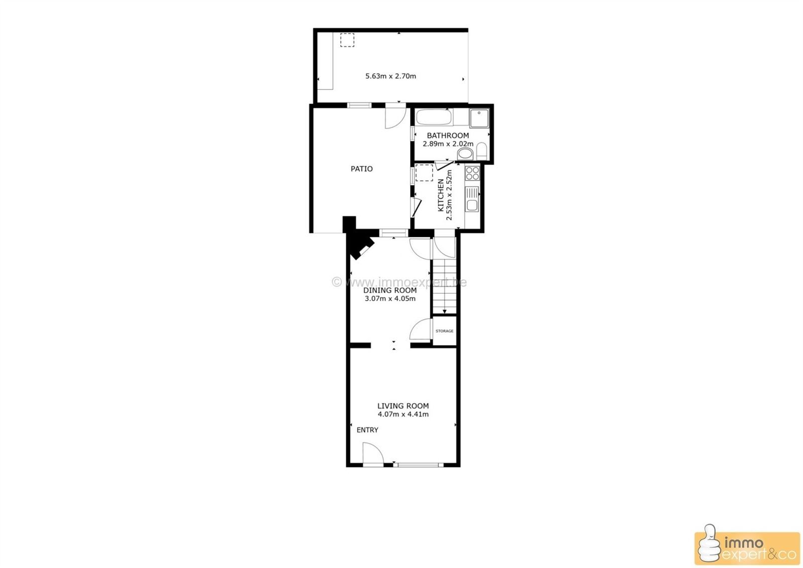 TERNAT: Woning aan treinstation met CV aardgas en 2 slaapkamers foto 14
