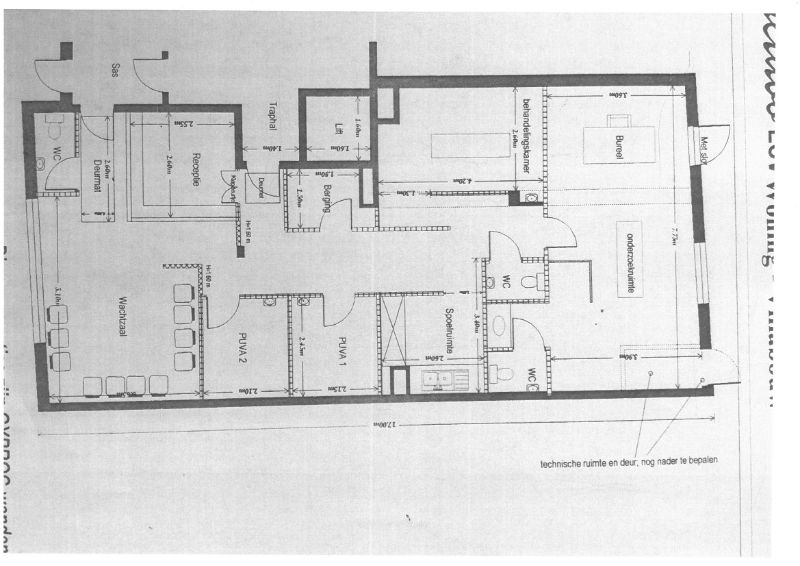 Gelijkvloers casco appartement (+-127m²) op invalsweg Geel centrum met autostaanplaats en terras foto 2