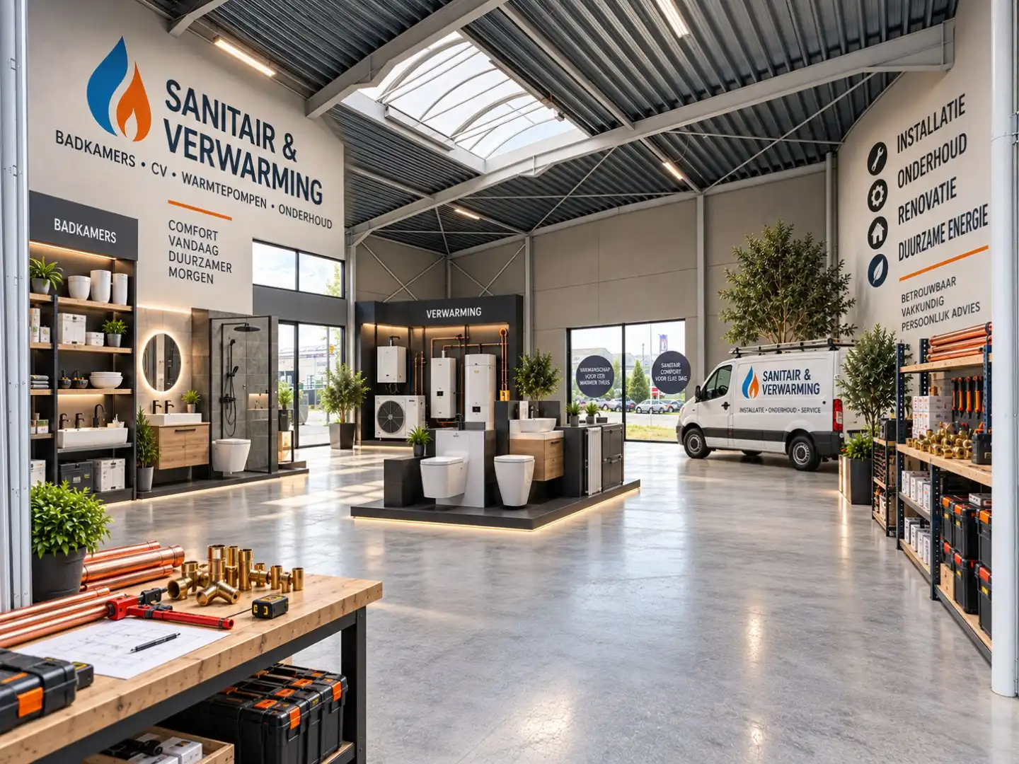 Loods te koop – 225 m² met 3 parkeerplaatsen inbegrepen op de industriezone te Ichtegem foto 4