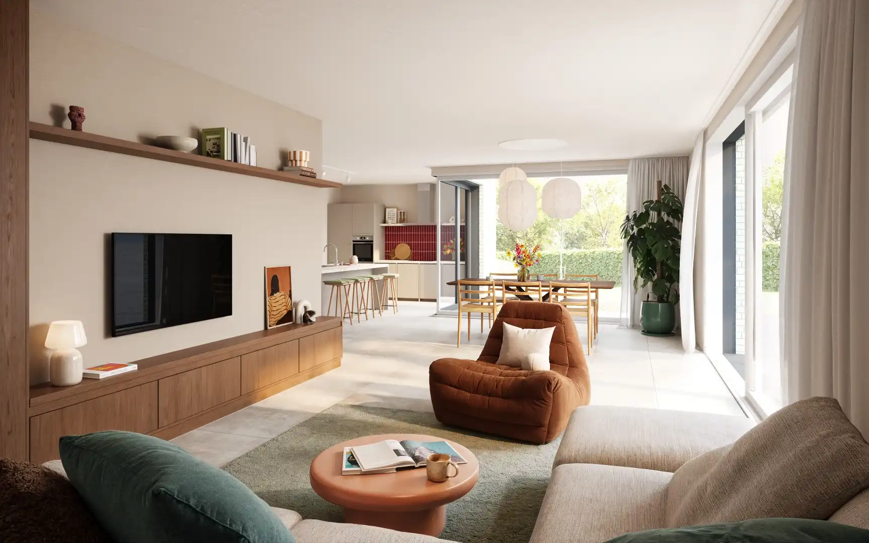 Ruime halfopen bebouwing op groene ligging (5 slpk’s) foto 4