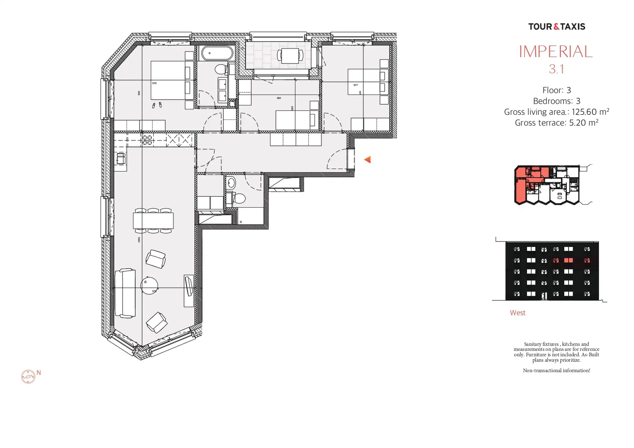 Prachtig appartement met 3 slaapkamers – Wijk Gare Maritime foto 9