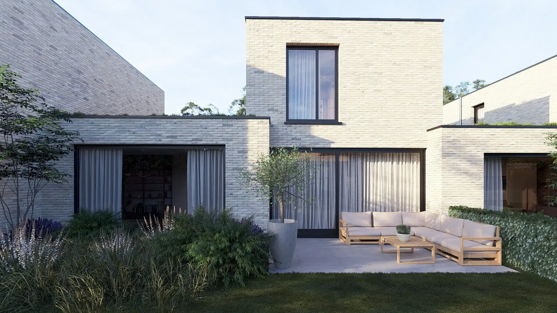 Nieuwbouwwoning op 2a41ca met 2 slpk's en overdekte carport te Maasmechelen foto 3