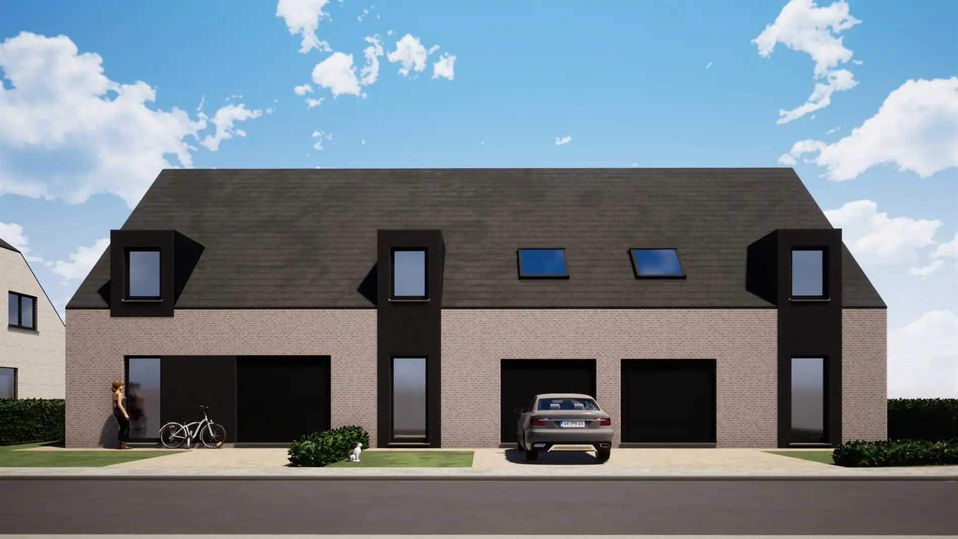 Prachtige halfopen nieuwbouwwoning in centrum van Houthulst foto 2