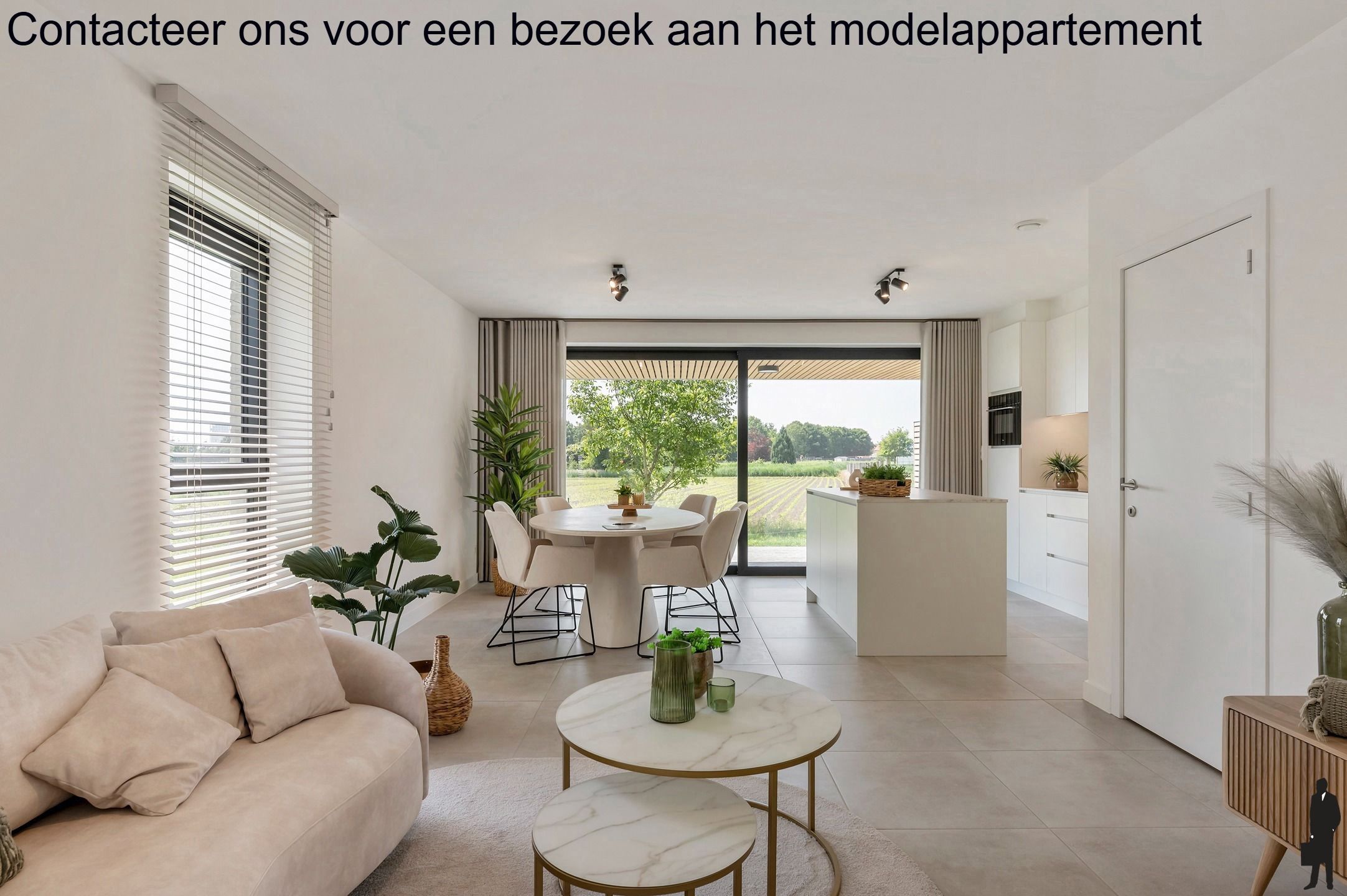 Hoekappartement 112m² + groot terras met schitterend zicht. foto {{pictureIndex}}