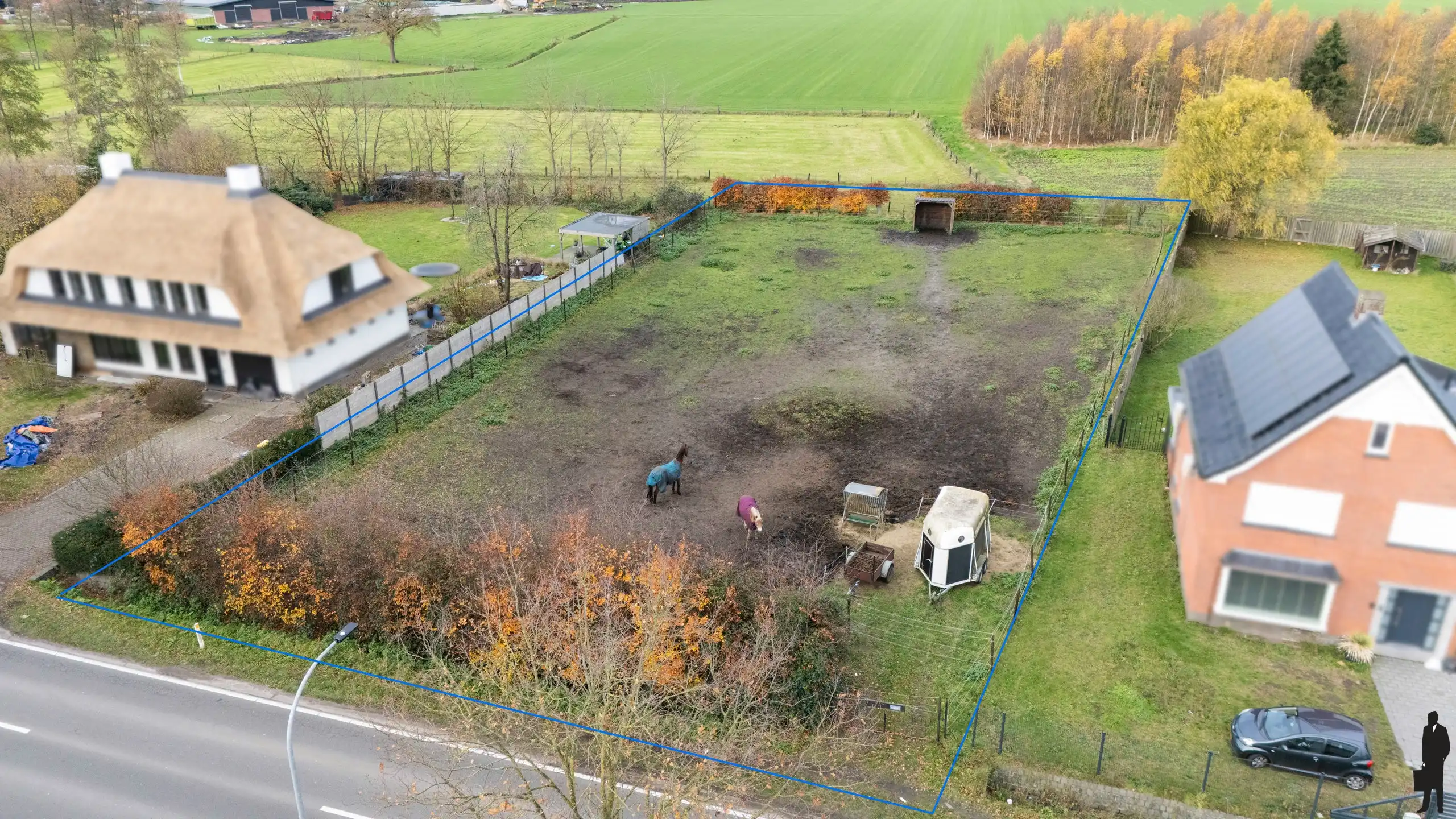 Bouwgrond van 1.069m² met uitzicht op weilanden LOT 1 foto 2