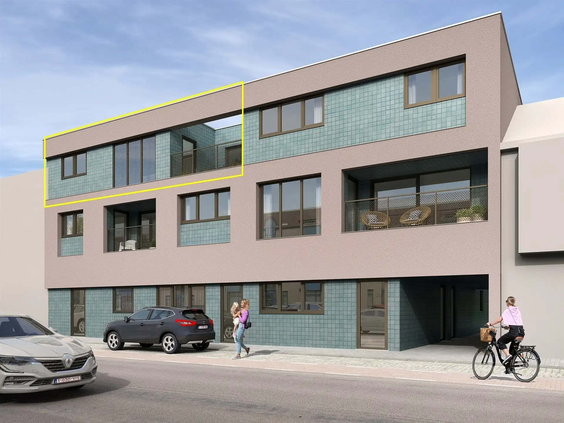 Nieuwbouw 3 slaapkamer appartement in centrum Wetteren foto 4