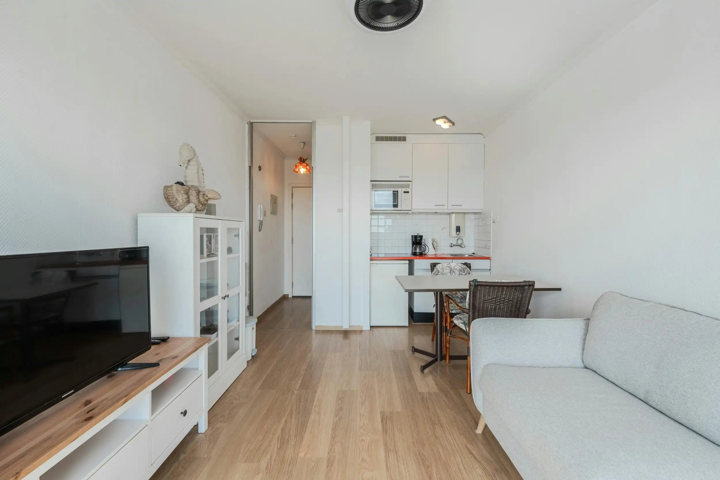 Zonnige studio met terras en magnifiek zicht op de duinen foto 5