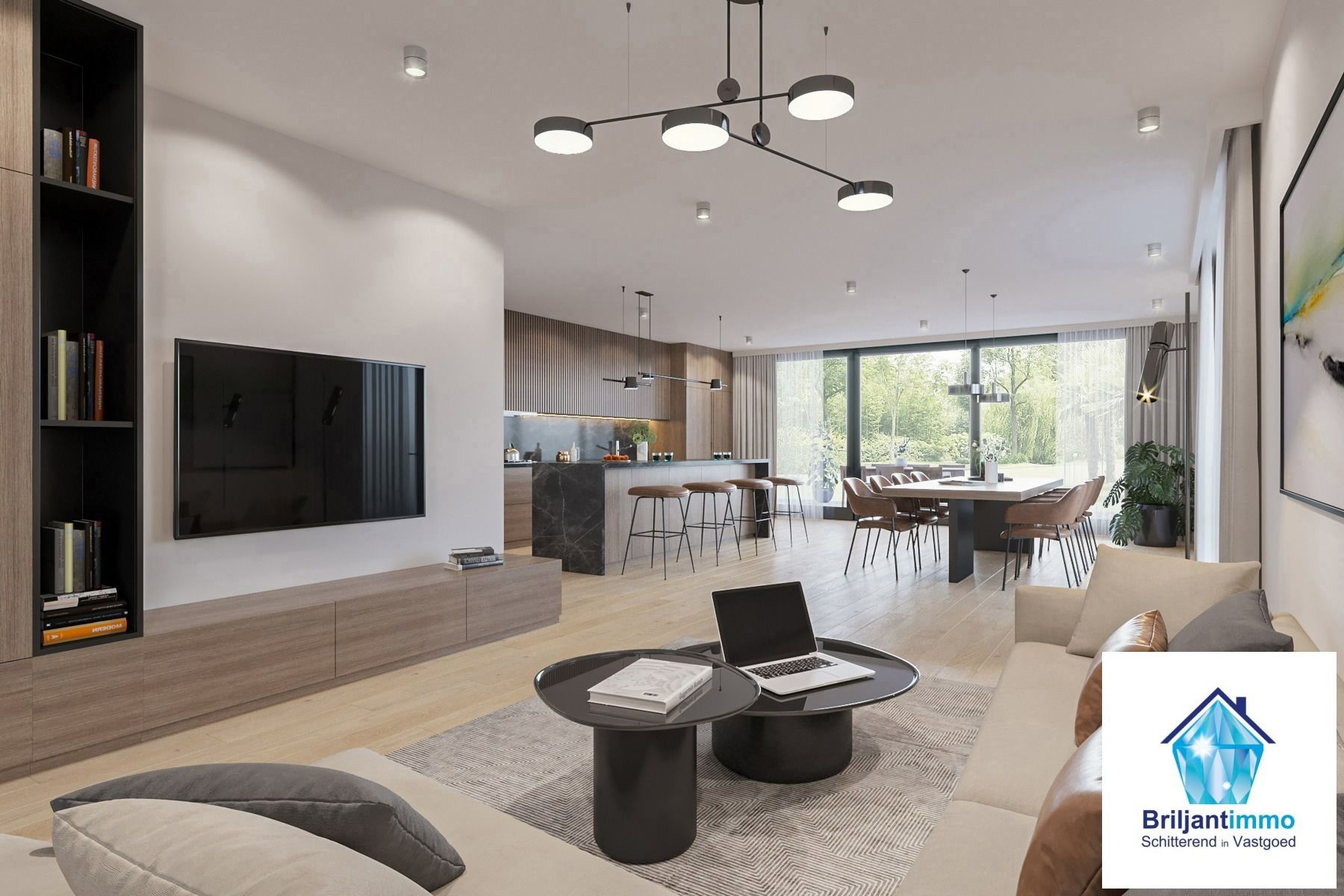 HOB BEN woning met mogelijk 5 slpkmrs en oprit - open zicht foto 3