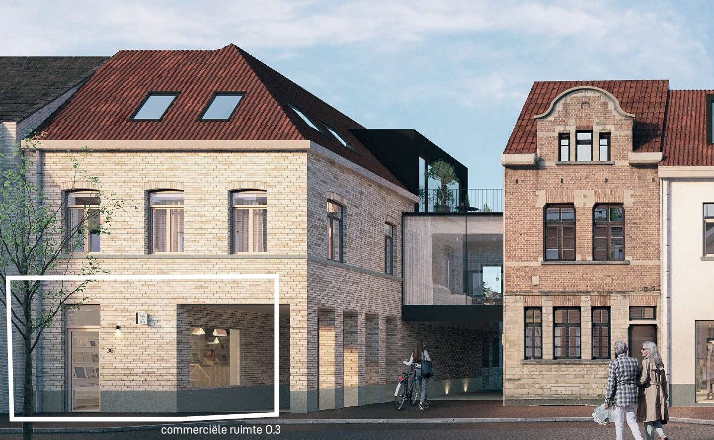 DRIE NIEUWBOUW COMMERCIËLE UNITS 0.3 foto {{pictureIndex}}