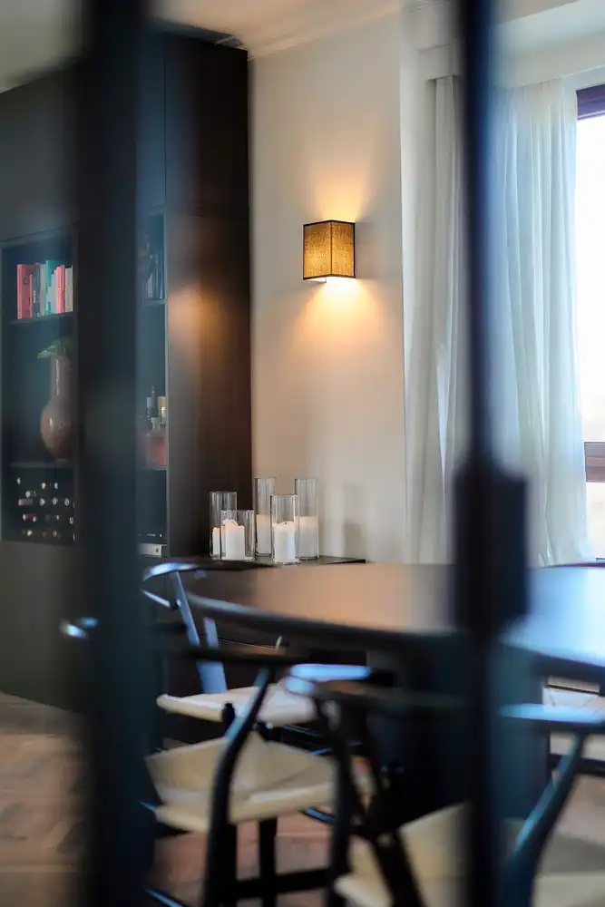 Hoogwaardig gerenoveerd en bijzonder elegant appartement met terras langs de Leie en panoramisch zicht over de stad Gent foto 6