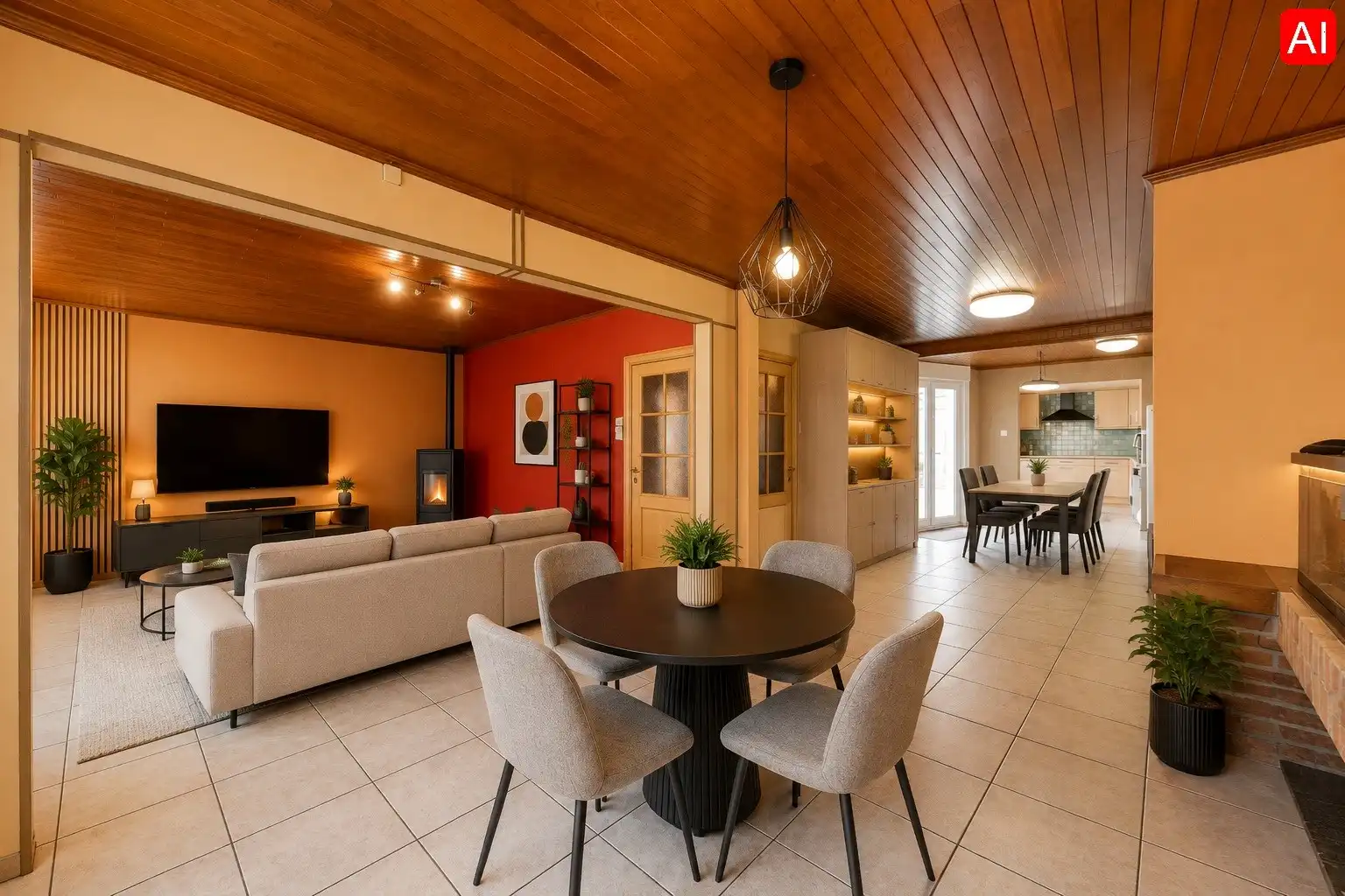 ZEER RUIME (TE RENOVEREN) WONING MET BIJGEBOUWEN | 5 SLPKS foto 3