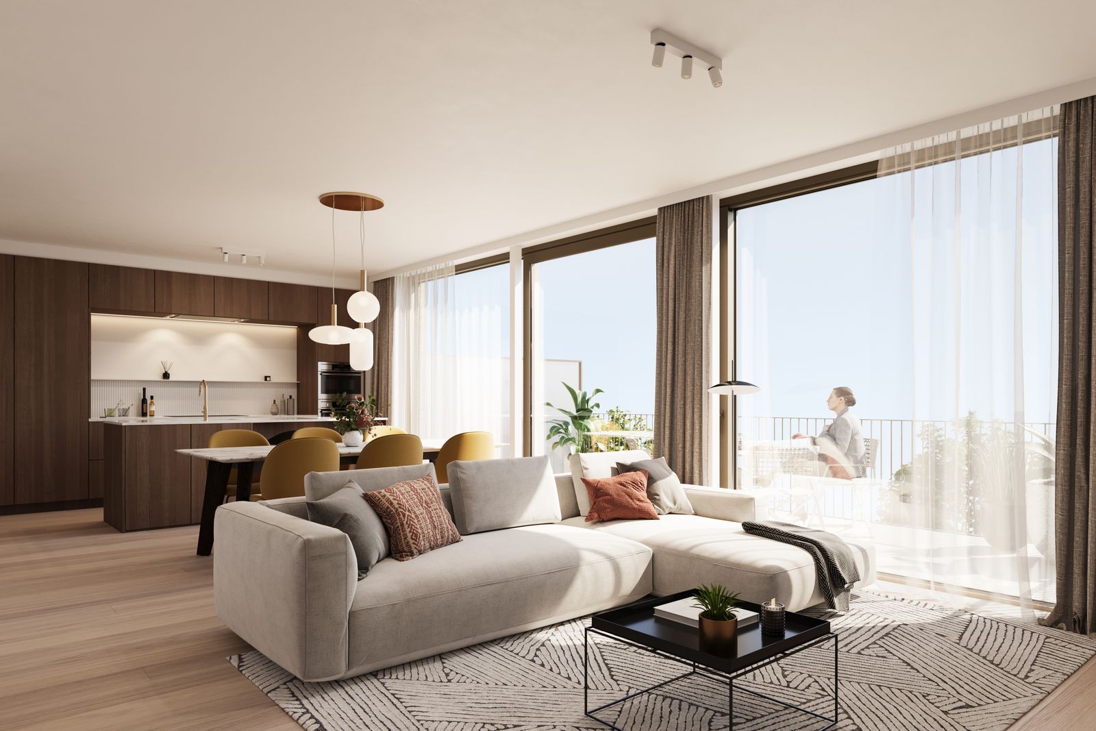 Prachtige nieuwe luxe-appartementen met mooie terrassen en groene binnentuin, op een boogscheut van zee foto 11