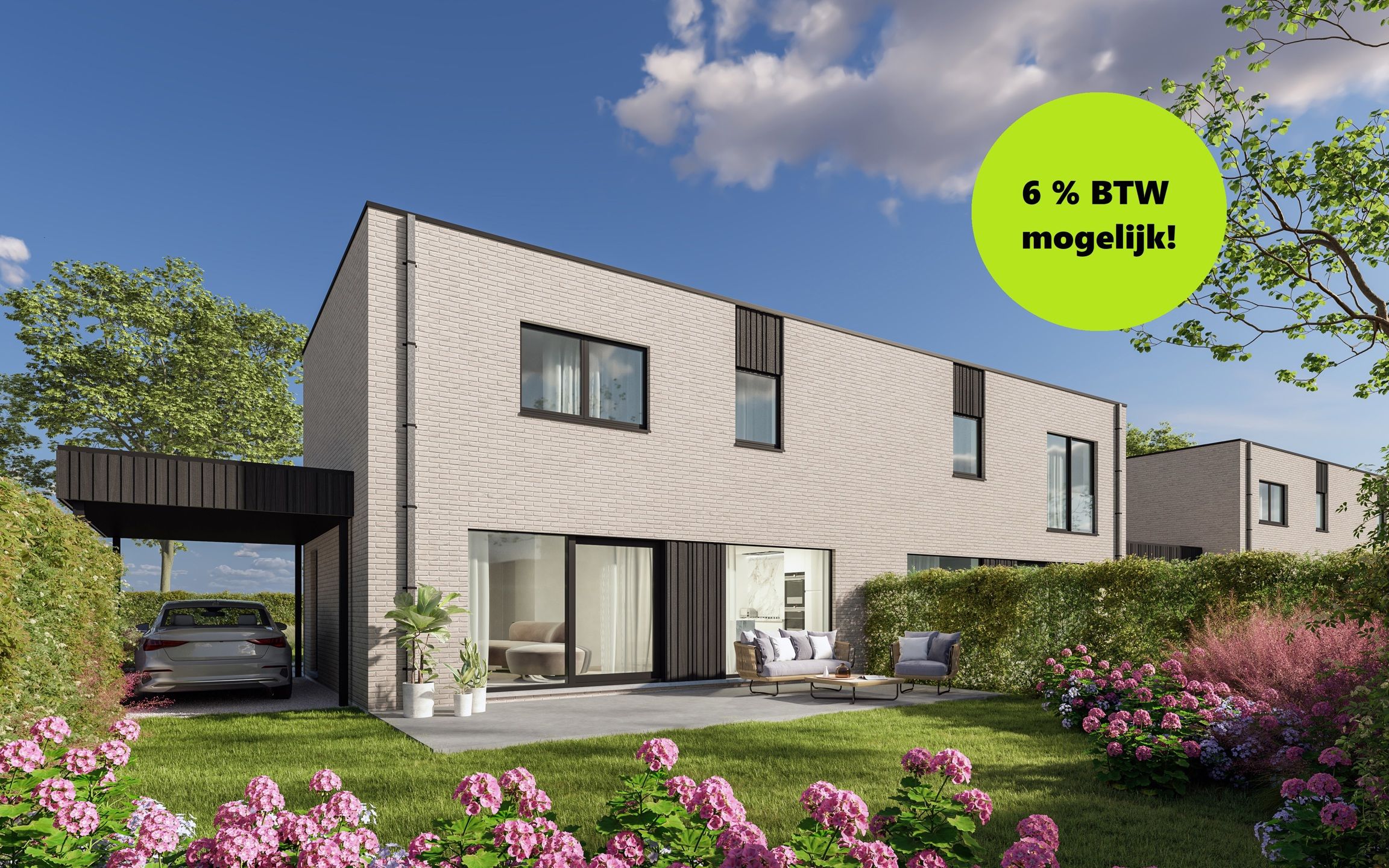 Energiezuinige nieuwbouwwoning in Vinkt foto {{pictureIndex}}