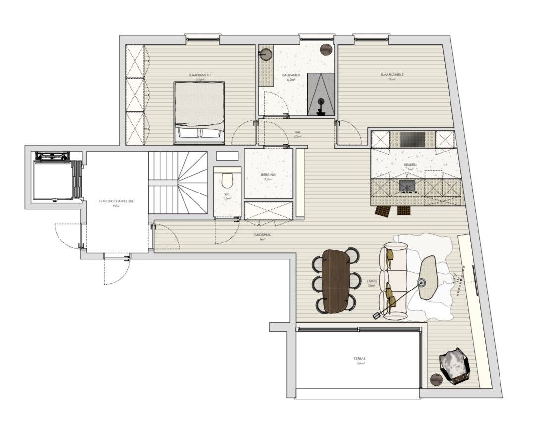 RECENT APPARTEMENT | ZUIDTERRAS | AUTOBERGPLAATS foto 25