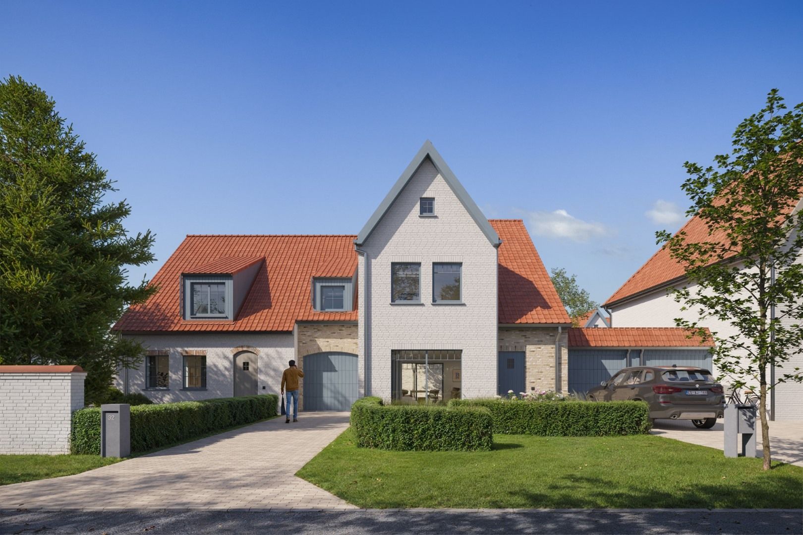 Halfopen bebouwing met 4 slpk en ZW-tuin foto {{pictureIndex}}