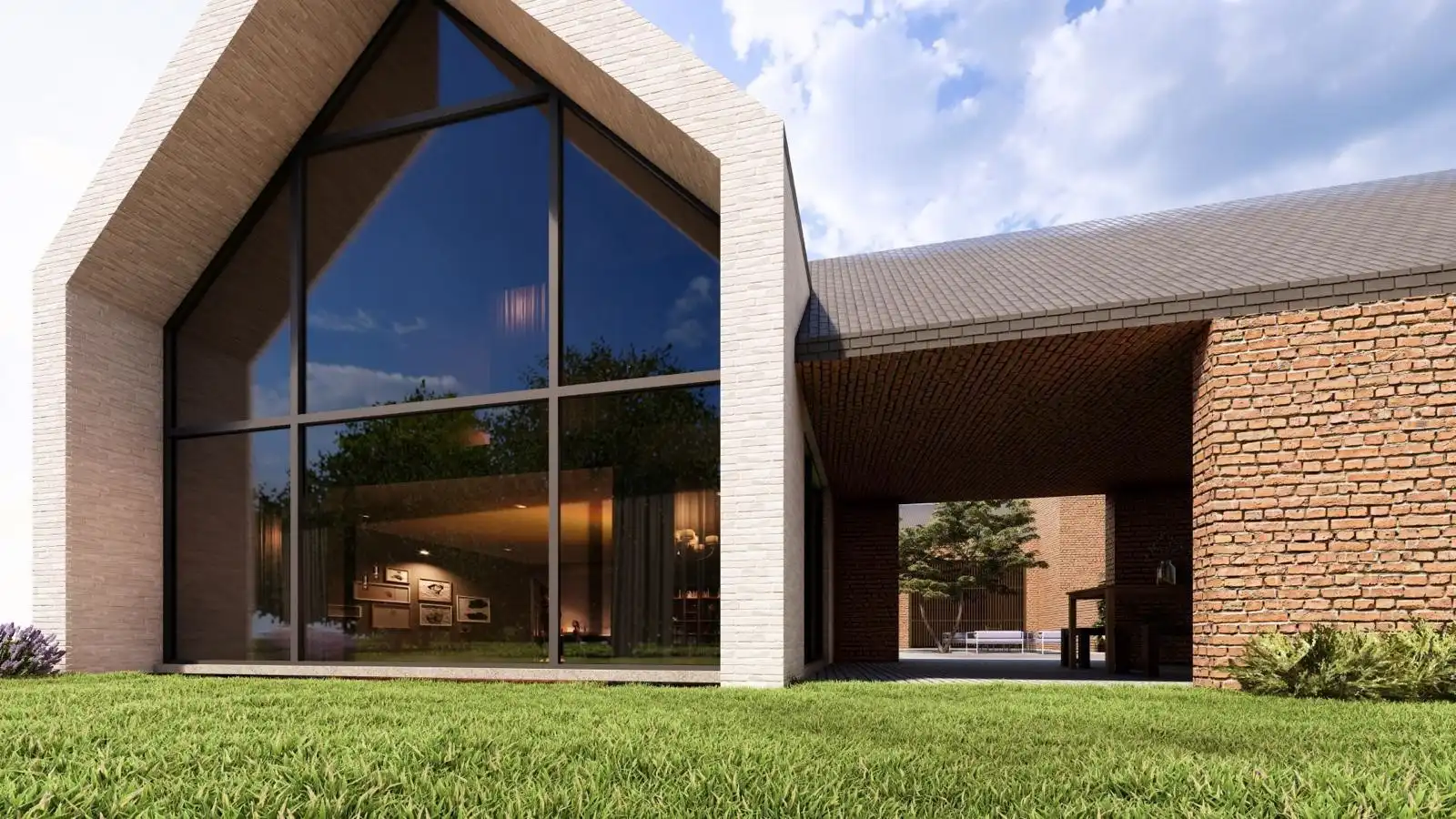 BOUWPERCEEL 35A55CA MET VERGUNDE BOUWPLANNEN IN CENTRUM VAN BEVERST. foto 5