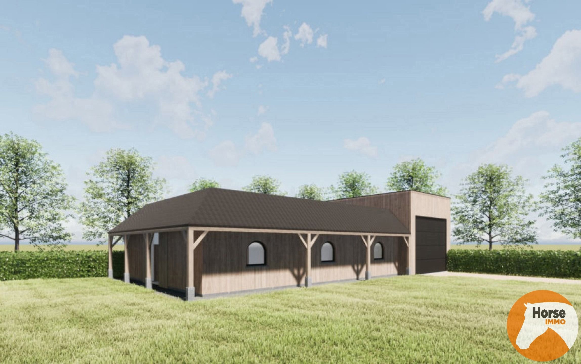 LUMMEN - Grond met vergunning voor woning/paardenstal/loods foto 4