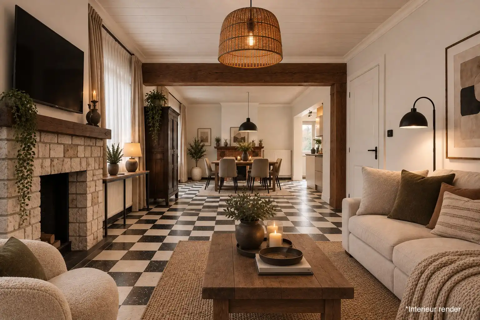 Gelijkvloerse woning met 2 slaapkamers, dubbele garage en een uitzonderlijk groot perceel foto 6