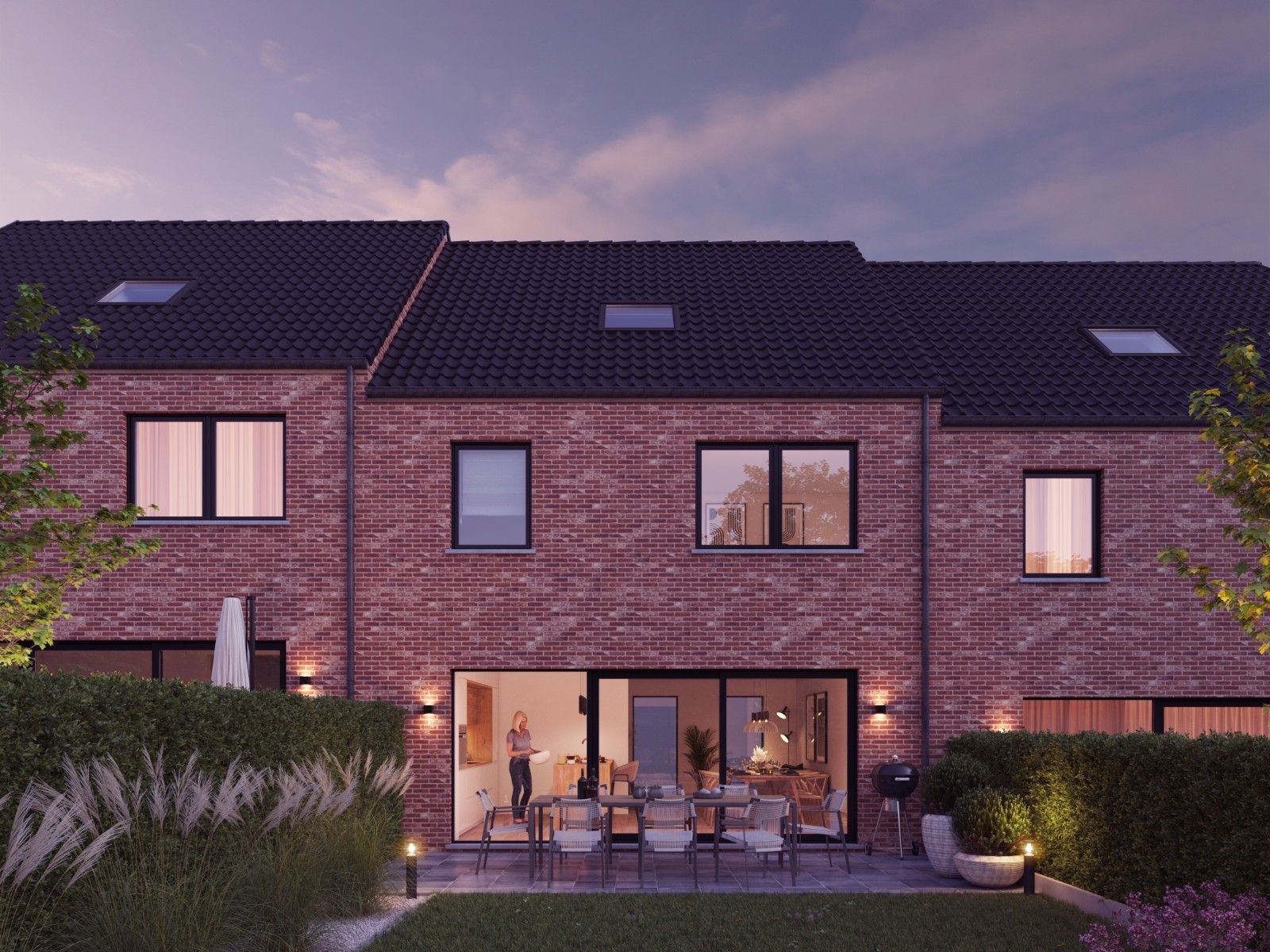 Nieuwbouwproject te Nieuwkerke bestaande uit 5 woningen en 10 garages foto 11