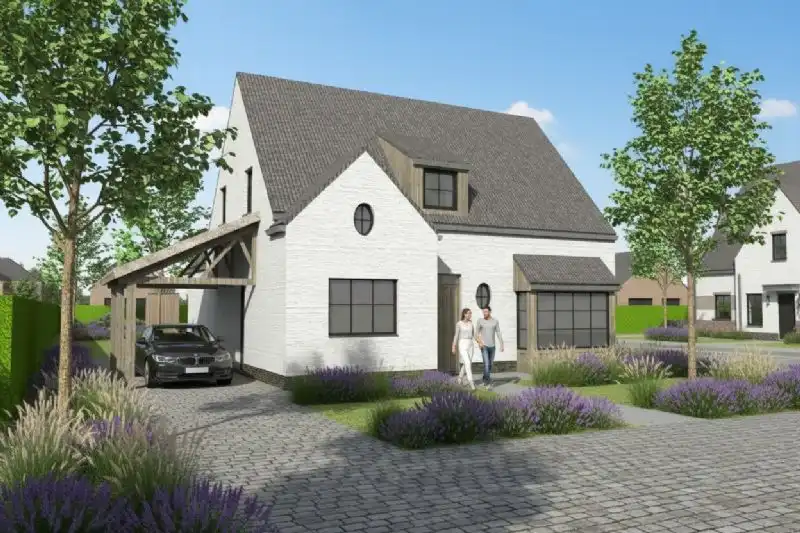 Nieuw te bouwen alleenstaande woning te Maldegem. foto {{pictureIndex}}